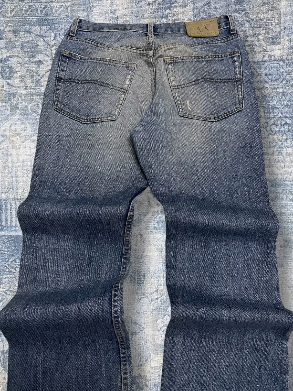 Armani Exchange Vintage Designer Armani Exchange Distressed Blue Denim Size US 30 / EU 46 - 9 Thumbnail