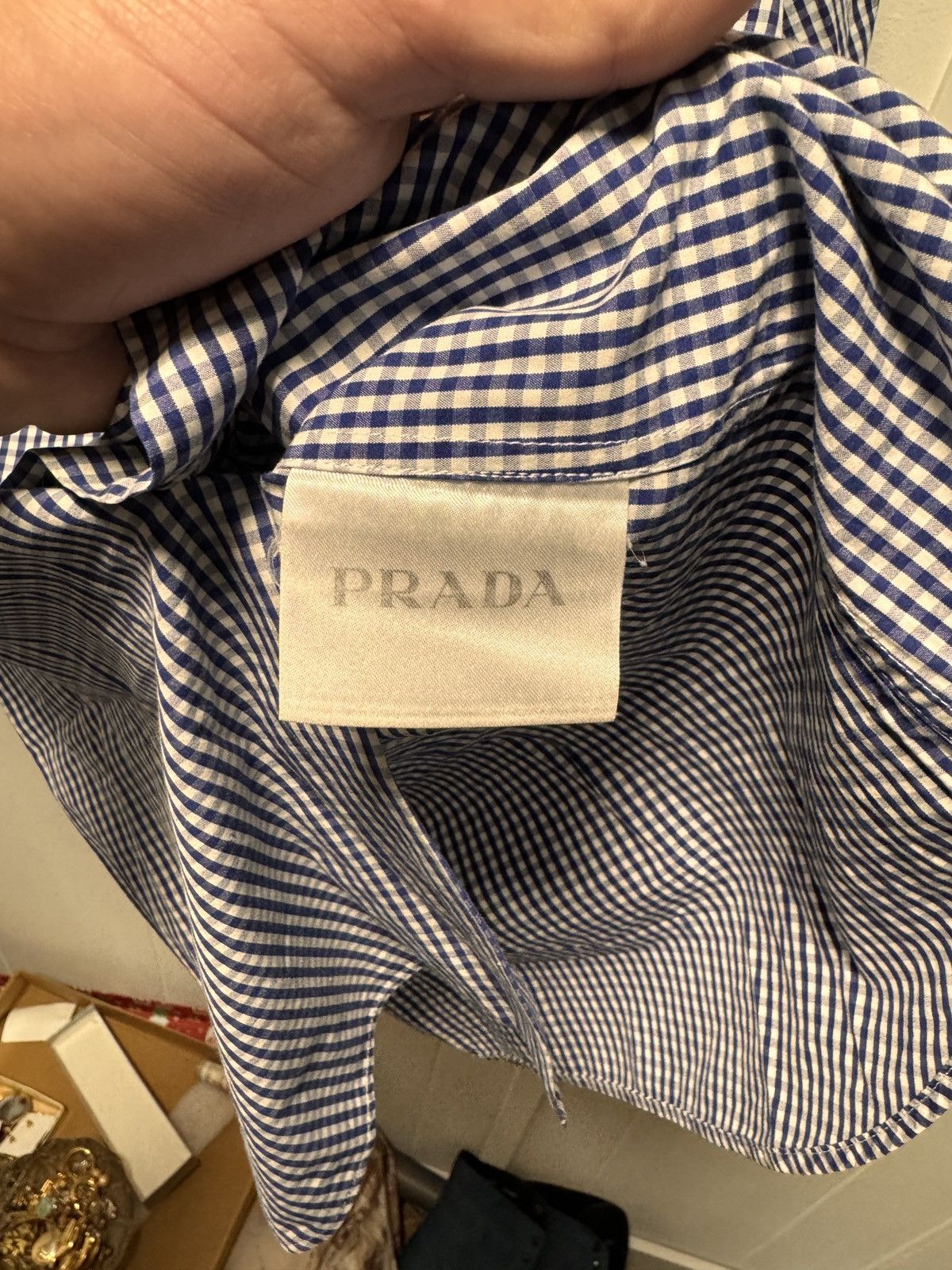 Prada Prada Button Up Long Sleeve Shirt Size US S / EU 44-46 / 1 - 3 Thumbnail