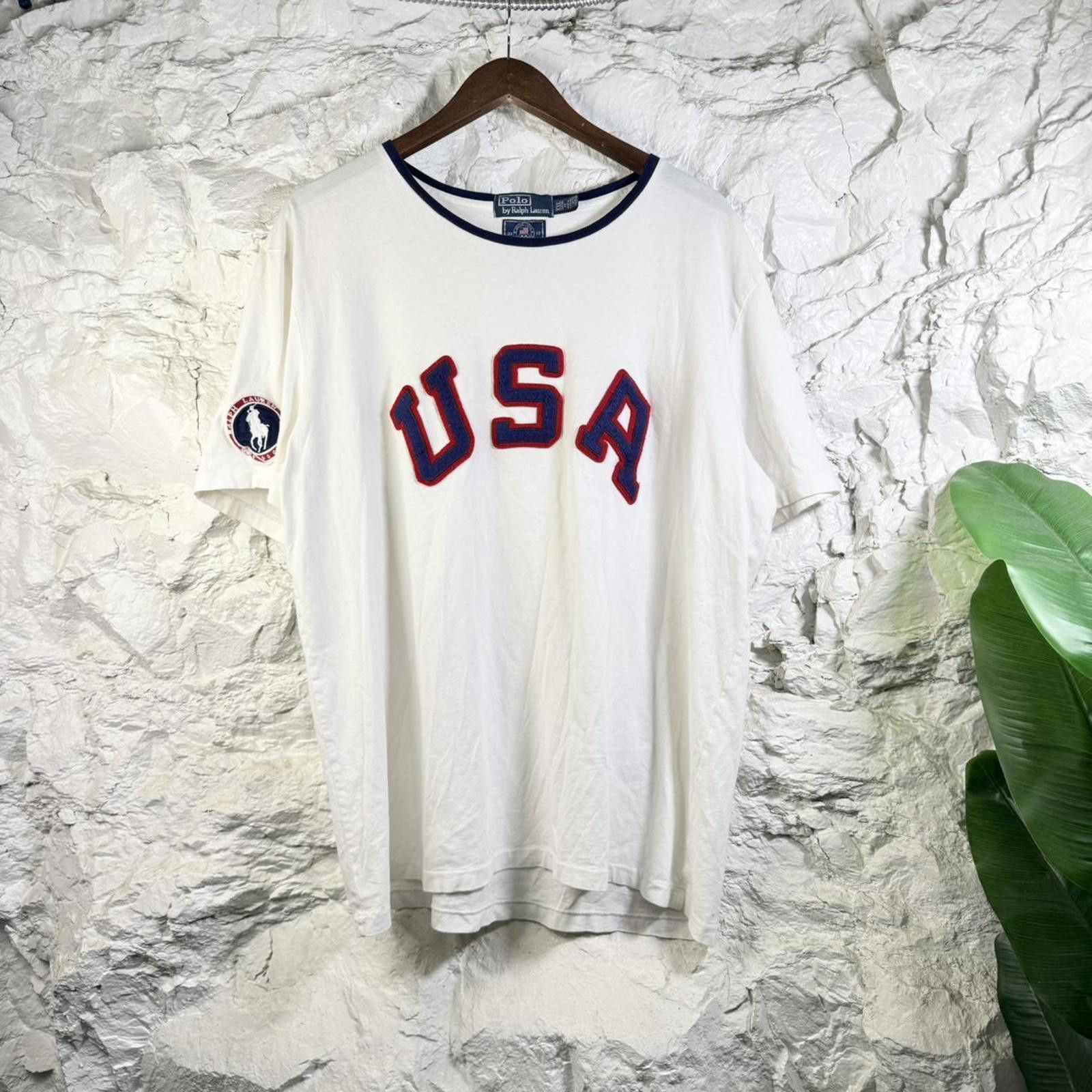 Polo Ralph Lauren Polo Ralph Lauren 2012 USA Olympic Tee Size XXL Size US XXL / EU 58 / 5 - 4 Thumbnail