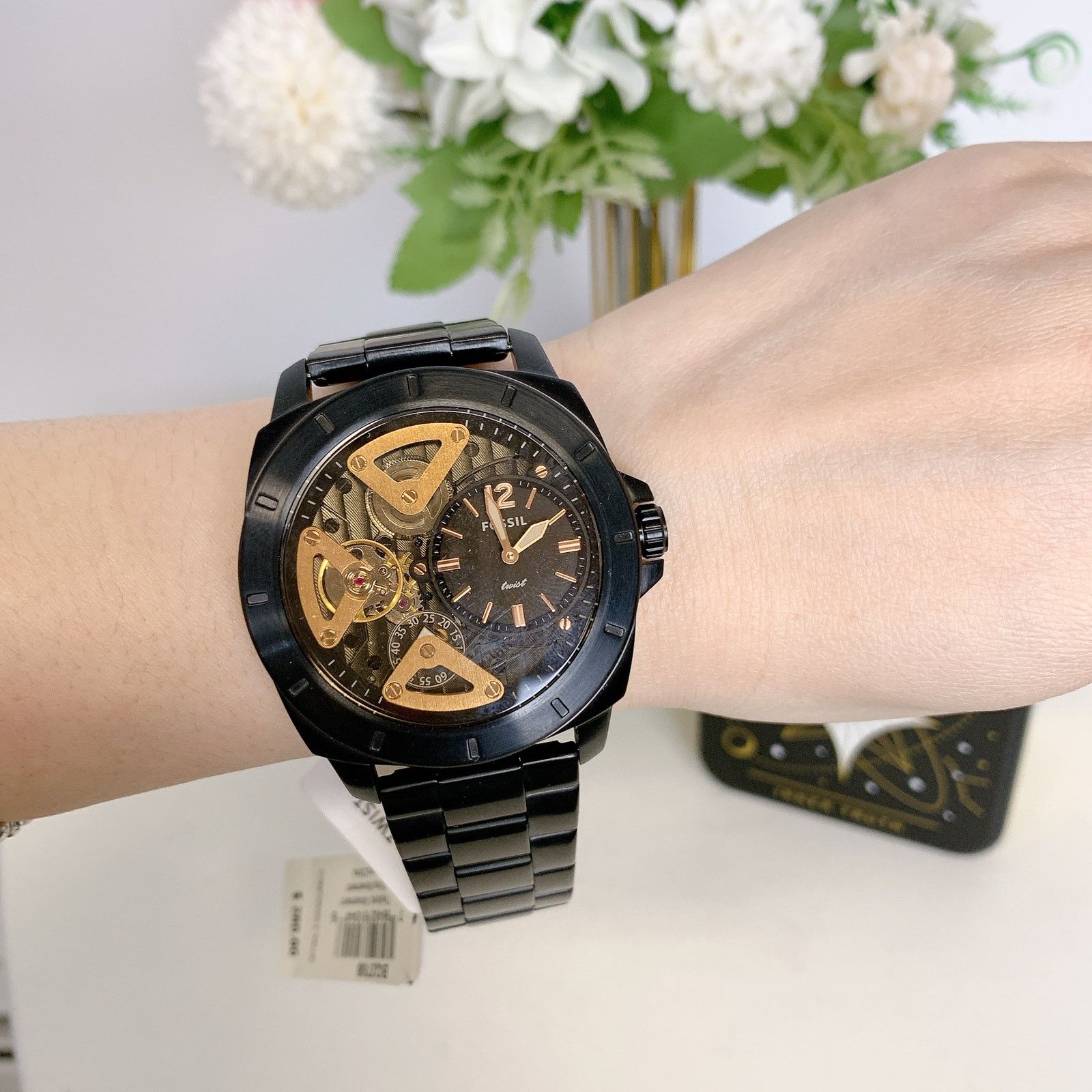 Fossil BQM7131 Bannon Multifunction Stainless Steel Watch Watch Fossil Black in Steel - 65006529 main image 2