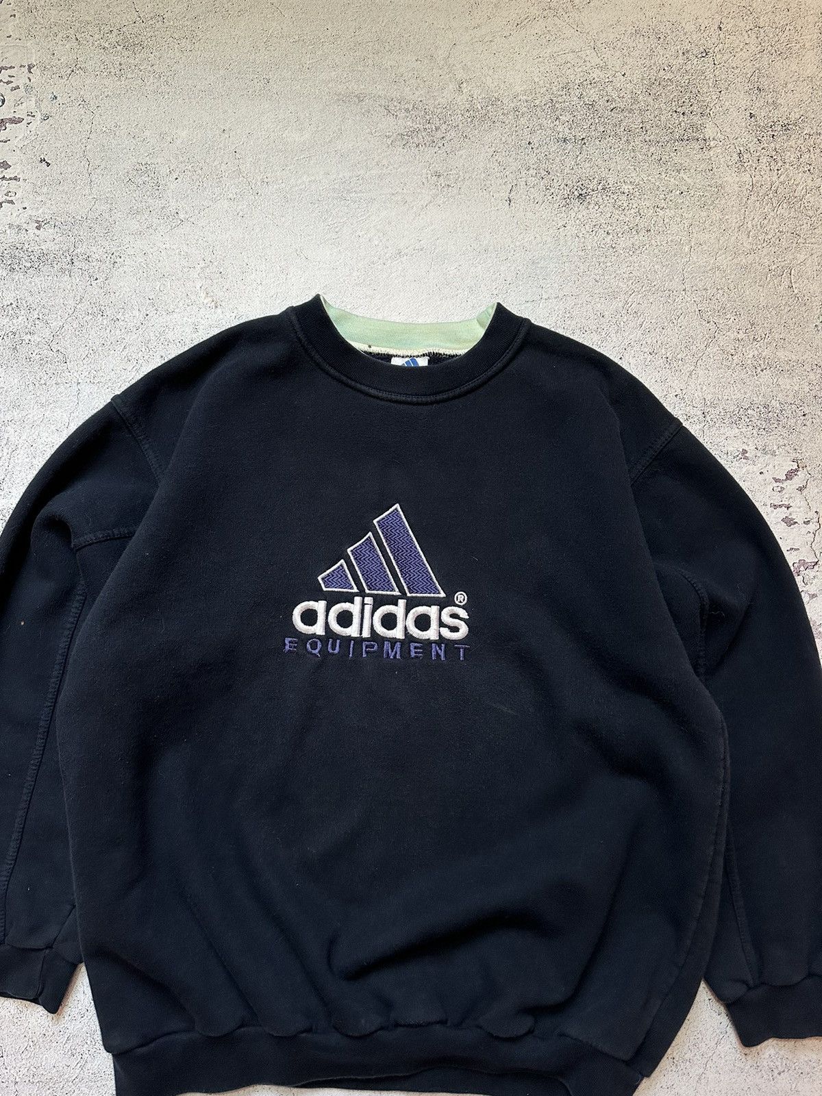 Adidas × Vintage Adidas Equipment Vintage Sweatshirt Size US L / EU 52-54 / 3 - 2 Thumbnail
