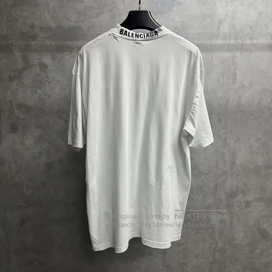 Balenciaga Balenciaga White Logo Print Casual T. Size US S / EU 44-46 / 1 - 2 Thumbnail