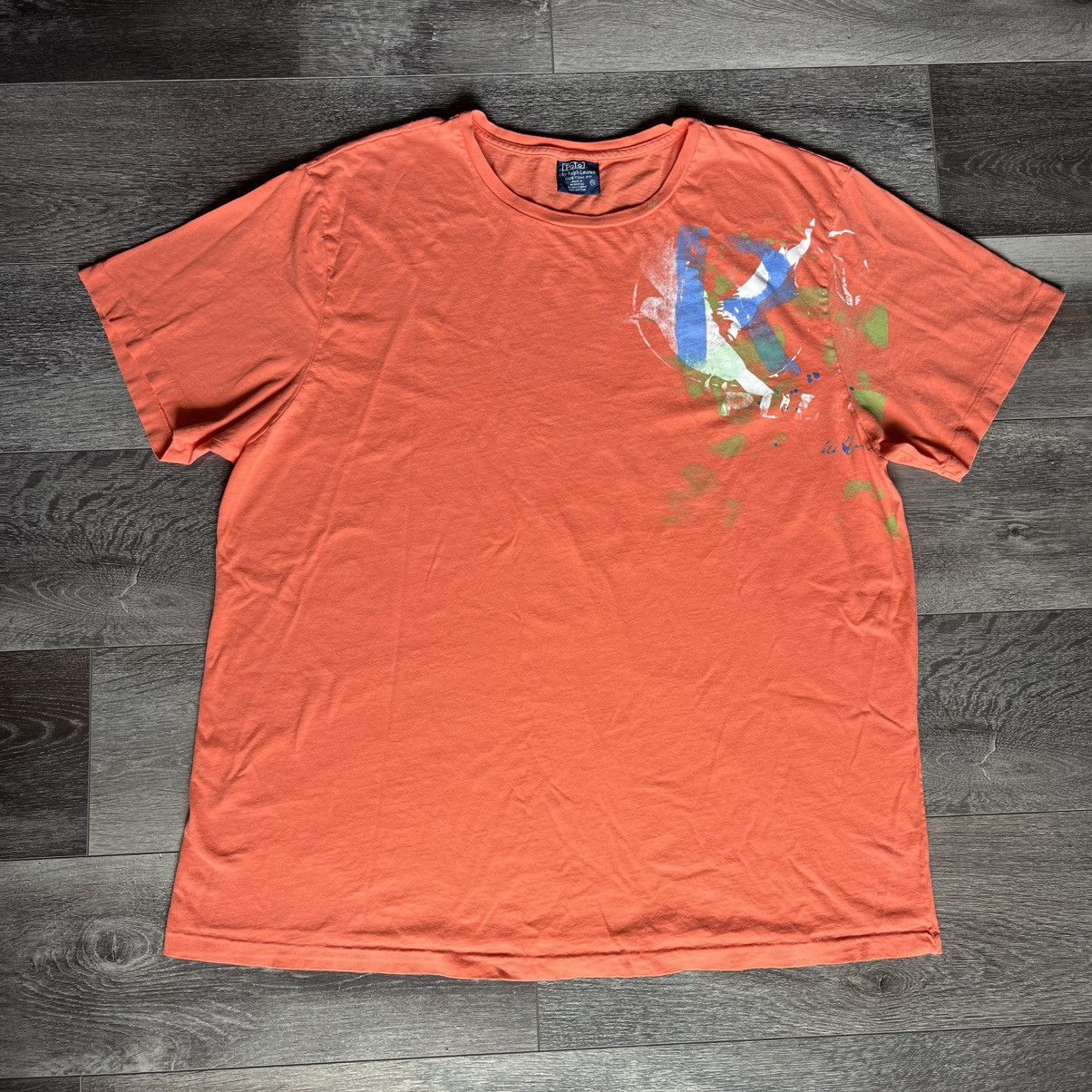 Polo Ralph Lauren × Ralph Lauren × Vintage Vintage 90s Polo Ralph Lauren Graffiti Bird Graphic T Shirt Size US XXL / EU 58 / 5 - 2 Thumbnail