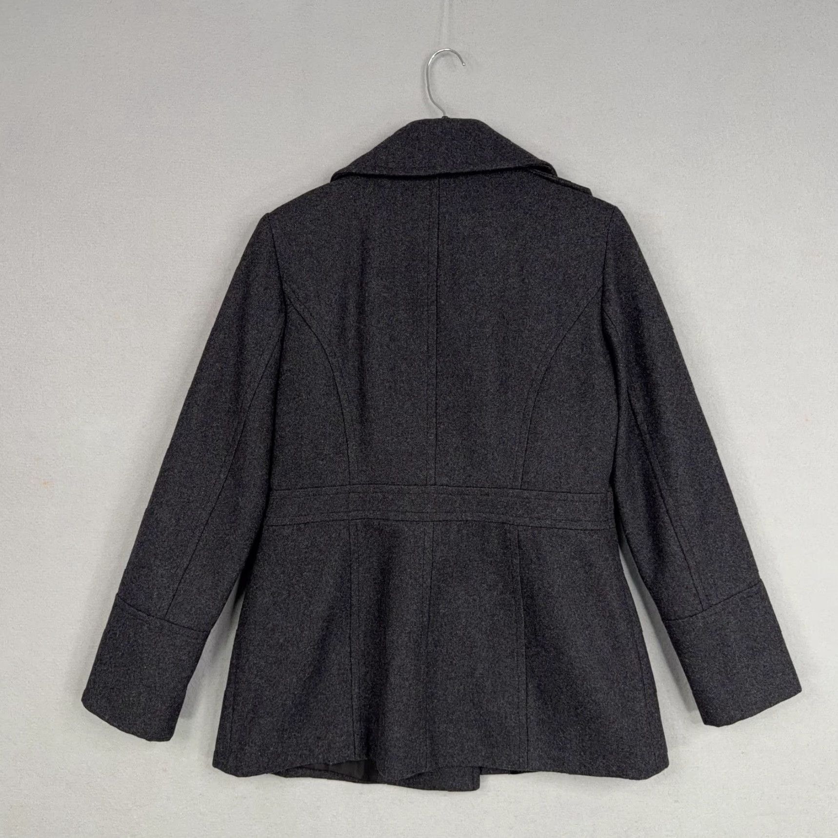 Michael Kors Michael Kors Coat Pea Coat Womens Small Gray Wool Blend Double Breasted Jacket Size S / US 4 / IT 40 - 7 Thumbnail