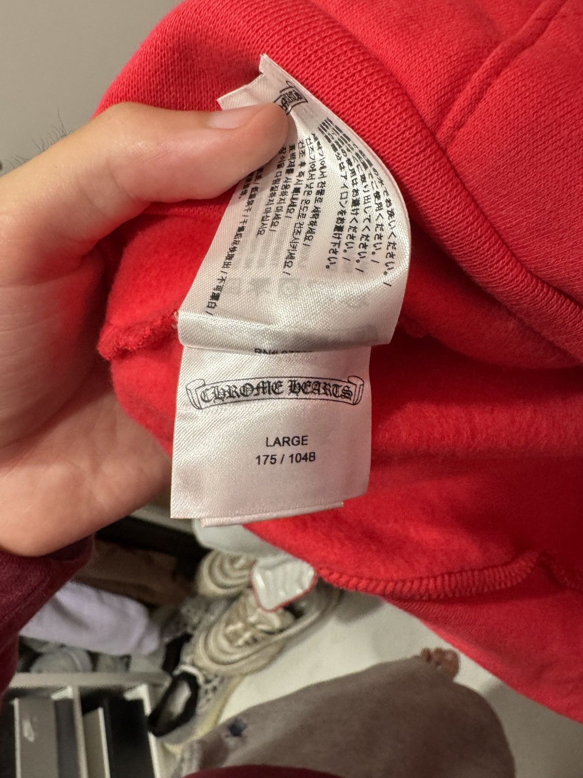 Chrome Hearts Chrome Hearts Red Hoodie Size US L / EU 52-54 / 3 - 11 Thumbnail