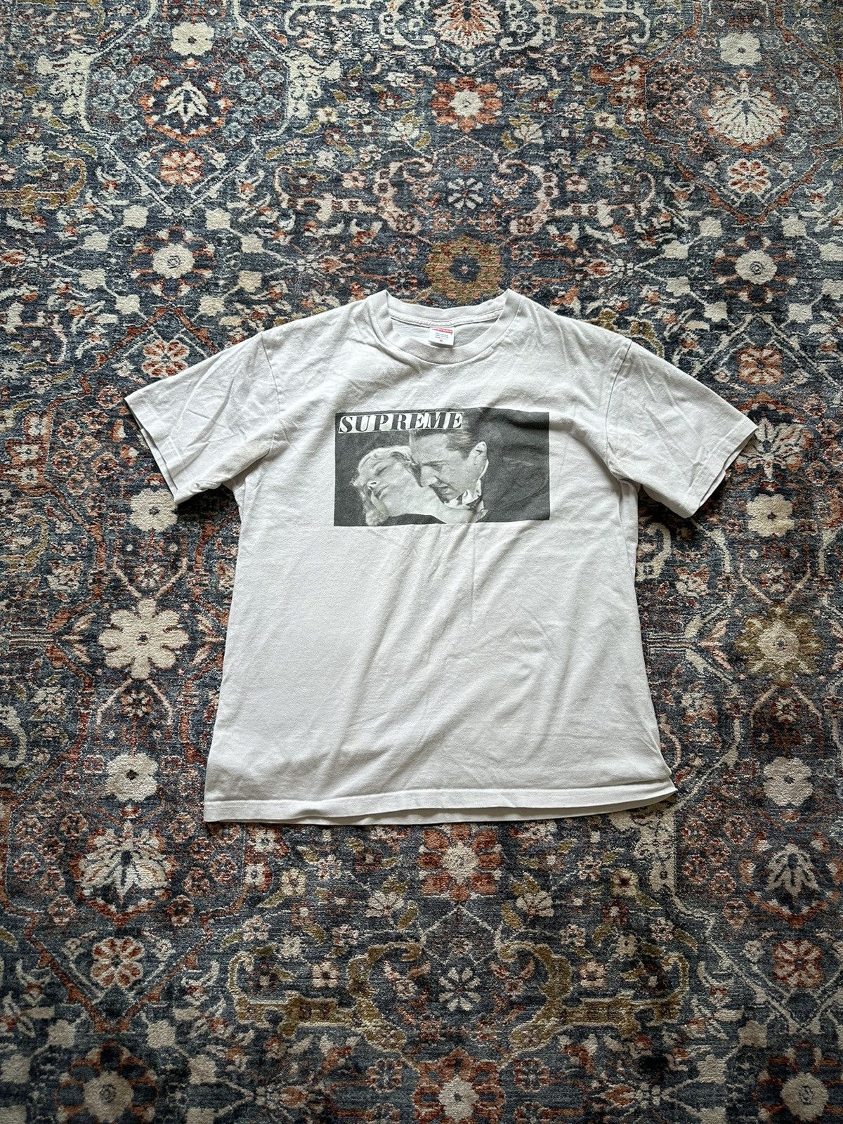 image of Supreme Bela Lugosi T-Shirt Tee in White, Men's (Size Medium)