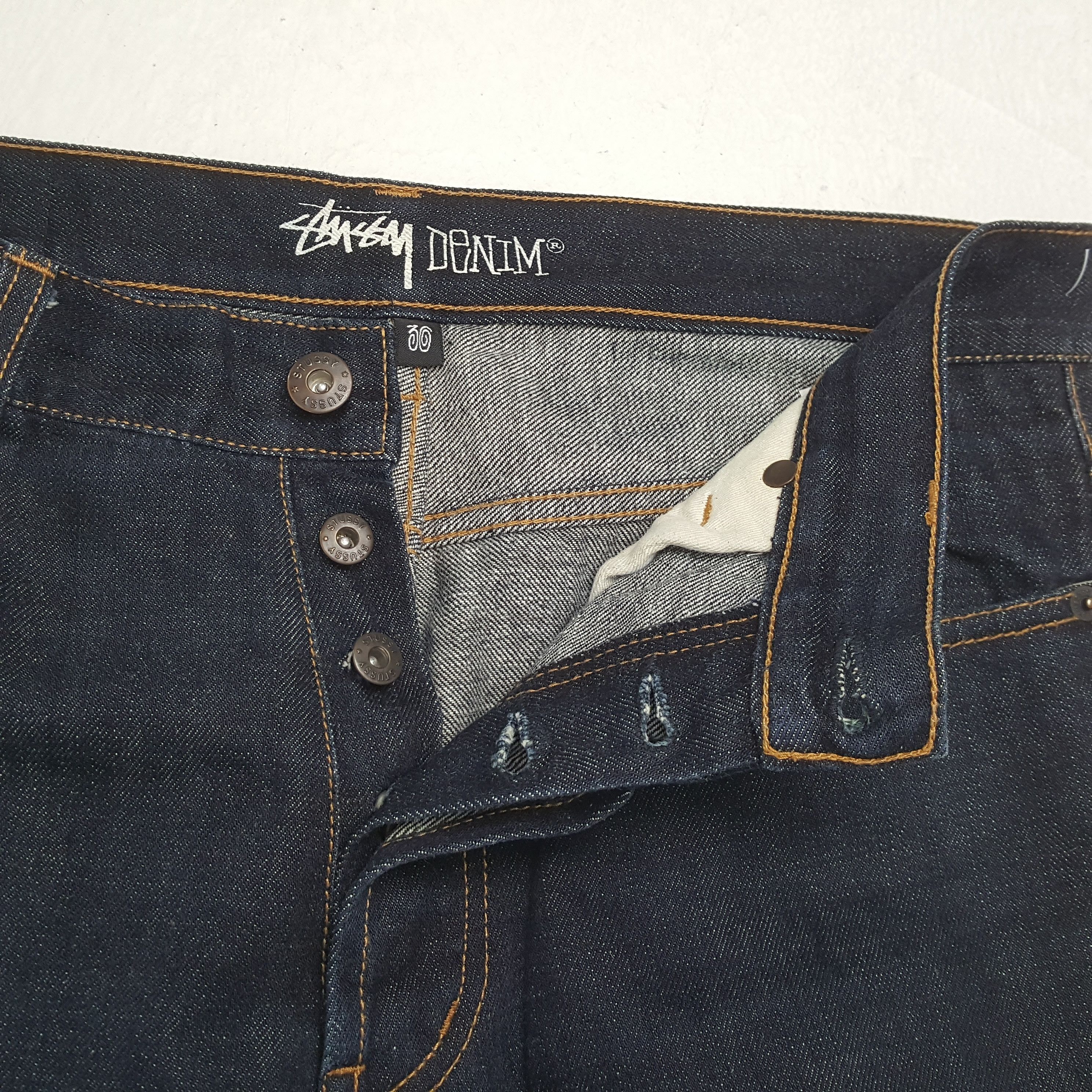 Stussy × Vintage STUSSY Streetwear Skater Custom Art Jeans Size US 30 / EU 46 - 12 Thumbnail