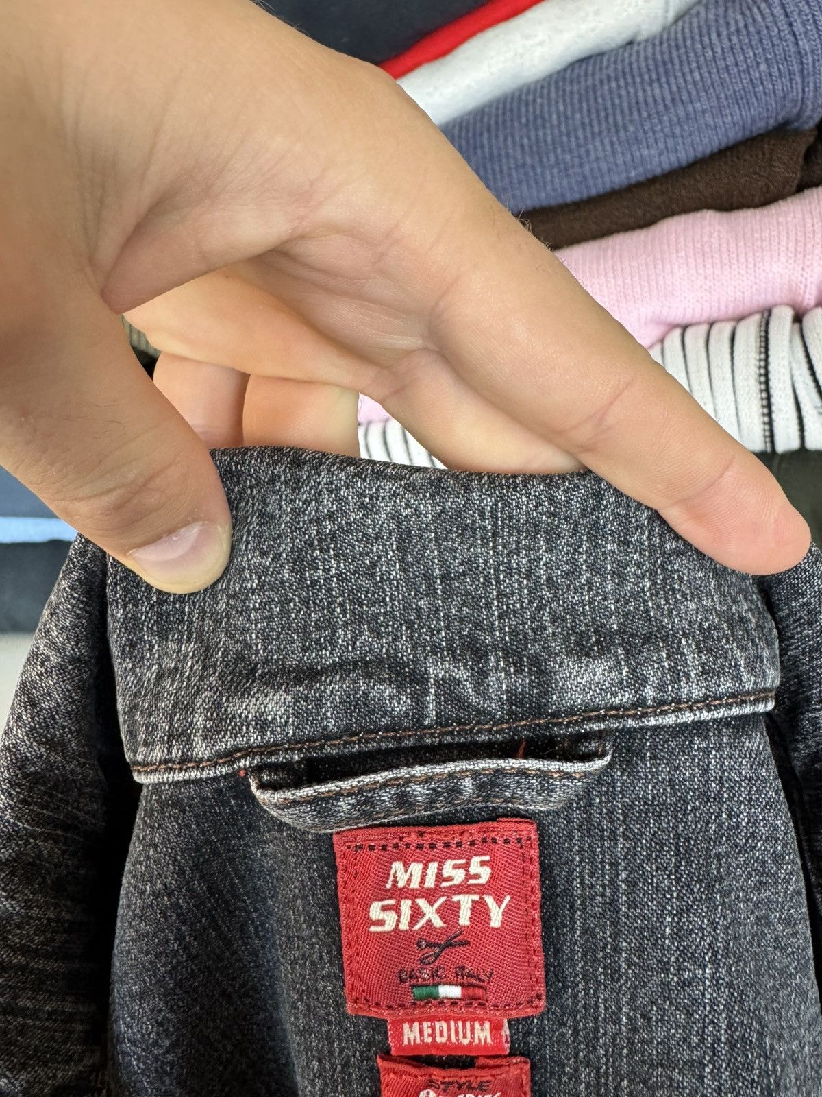 Miss Sixty Miss Sixty Y2K Women's Denim Jacket Made in Italy Size M / US 6-8 / IT 42-44 - 6 Thumbnail