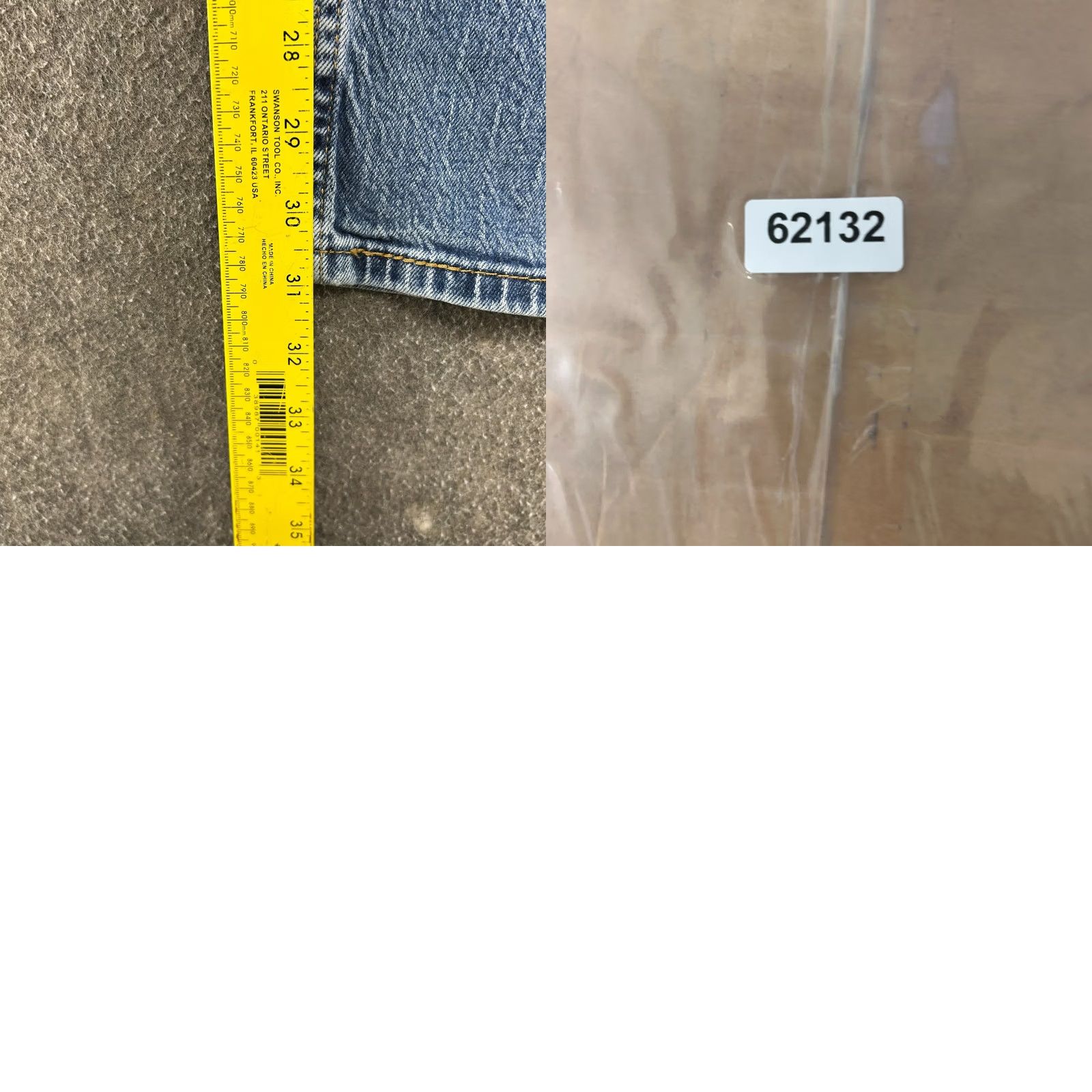 Levi's Levi's 505 Jeans Men's 36x32 Light Wash Denim Straight Relaxed Fit 100% Cotton Blue Distressed Pockets Logo Vintage No Size US 36 / EU 52 - 8 Thumbnail