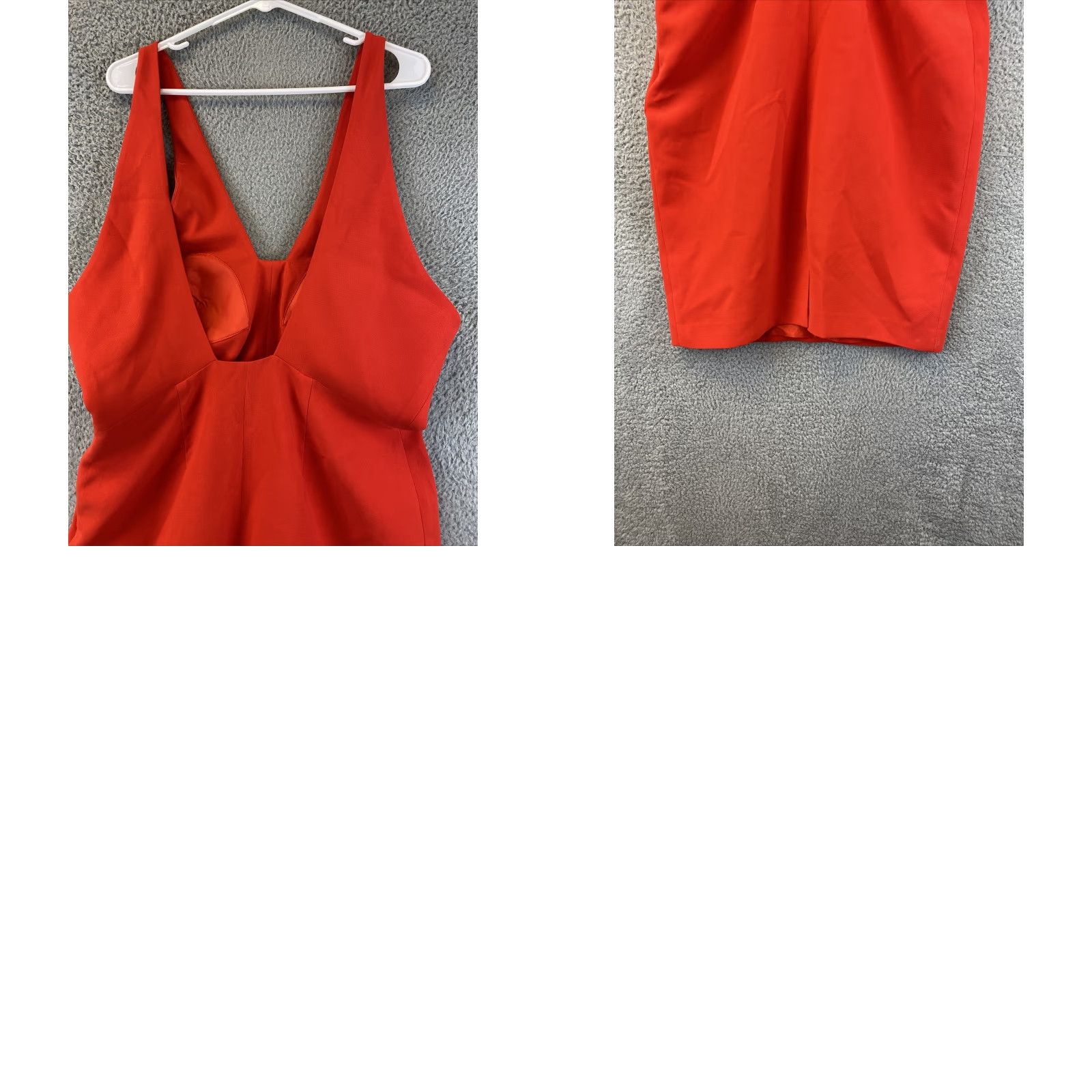 Calvin Klein Calvin Klein Women's Sleeveless Dress Size 10 Red NWOT 60-3 Midi Dress Polyester — Regular Sleeve Length: Sleeveless Size L / US 10 / IT 46 - 8 Thumbnail