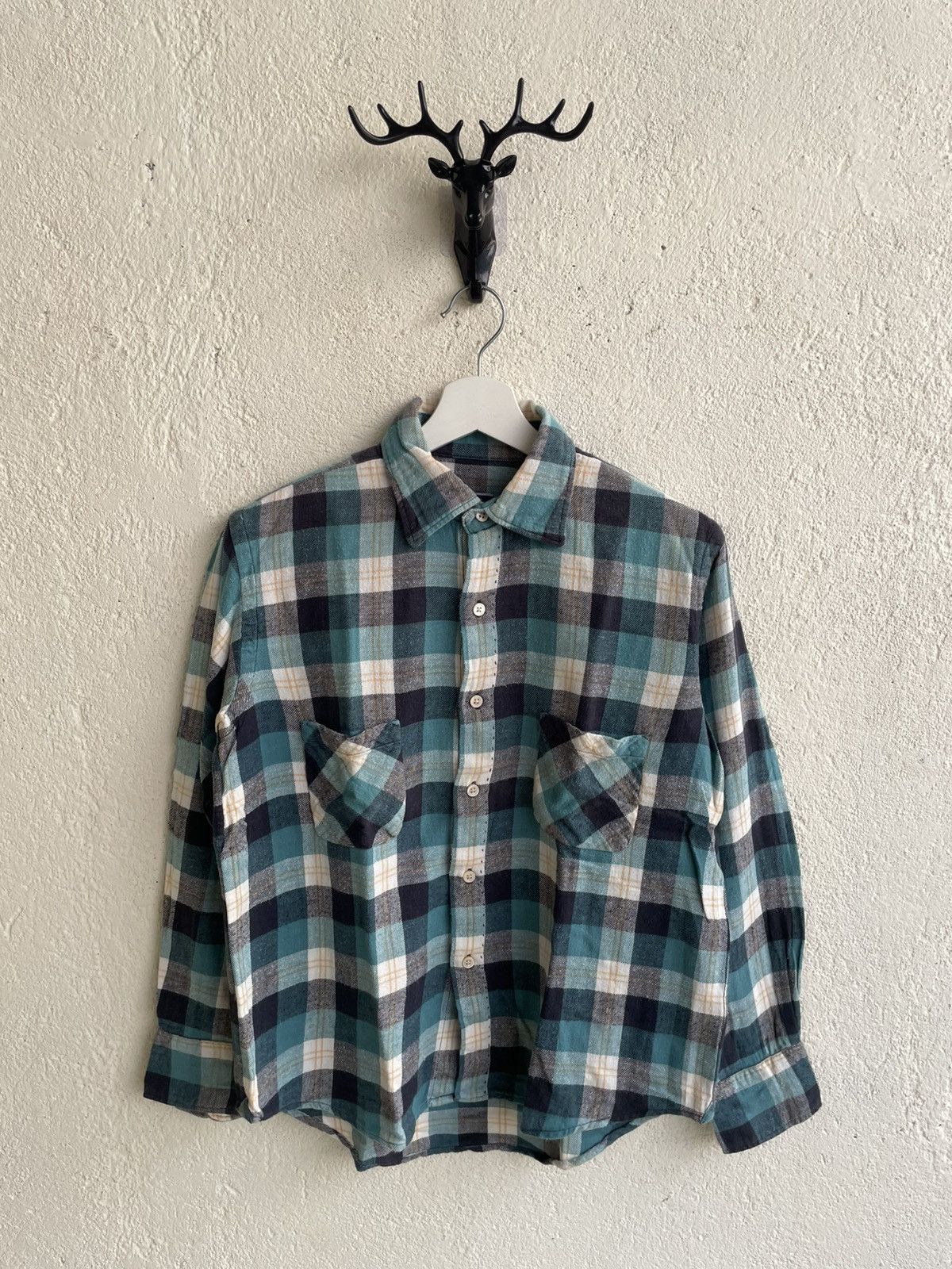 45rpm 2000s 45rpm Plaid Flannel Y2K oversize RRL Hysteric Japan Size XL / US 12-14 / IT 48-50 - 1 Thumbnail