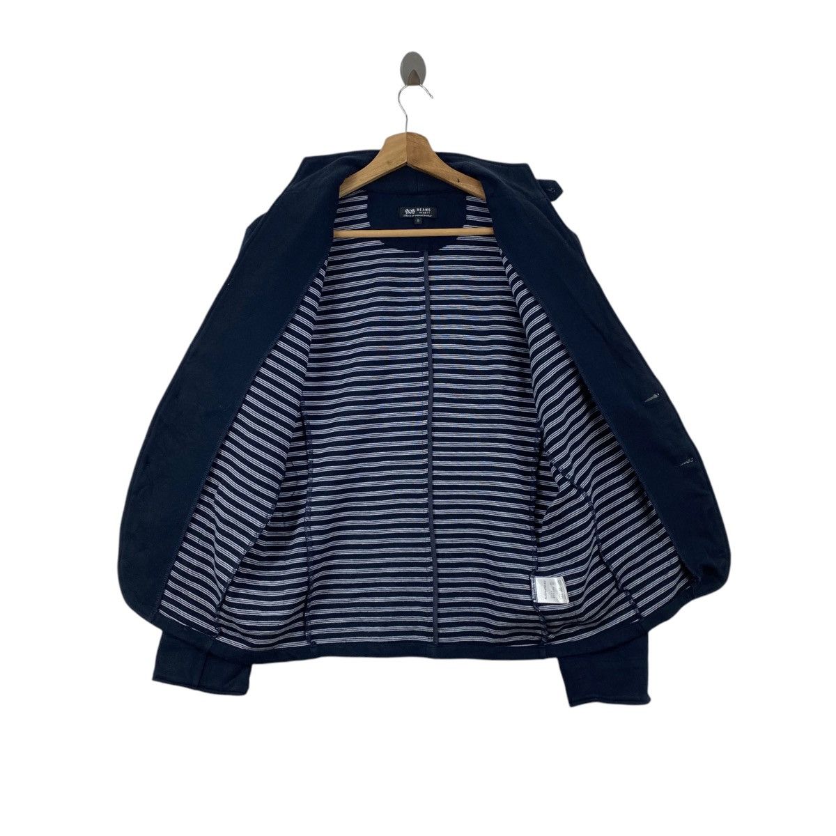 Japanese Brand BEAMS HEART Japanese Brand Multi Pockets Navy Coat Size US S / EU 44-46 / 1 - 4 Thumbnail