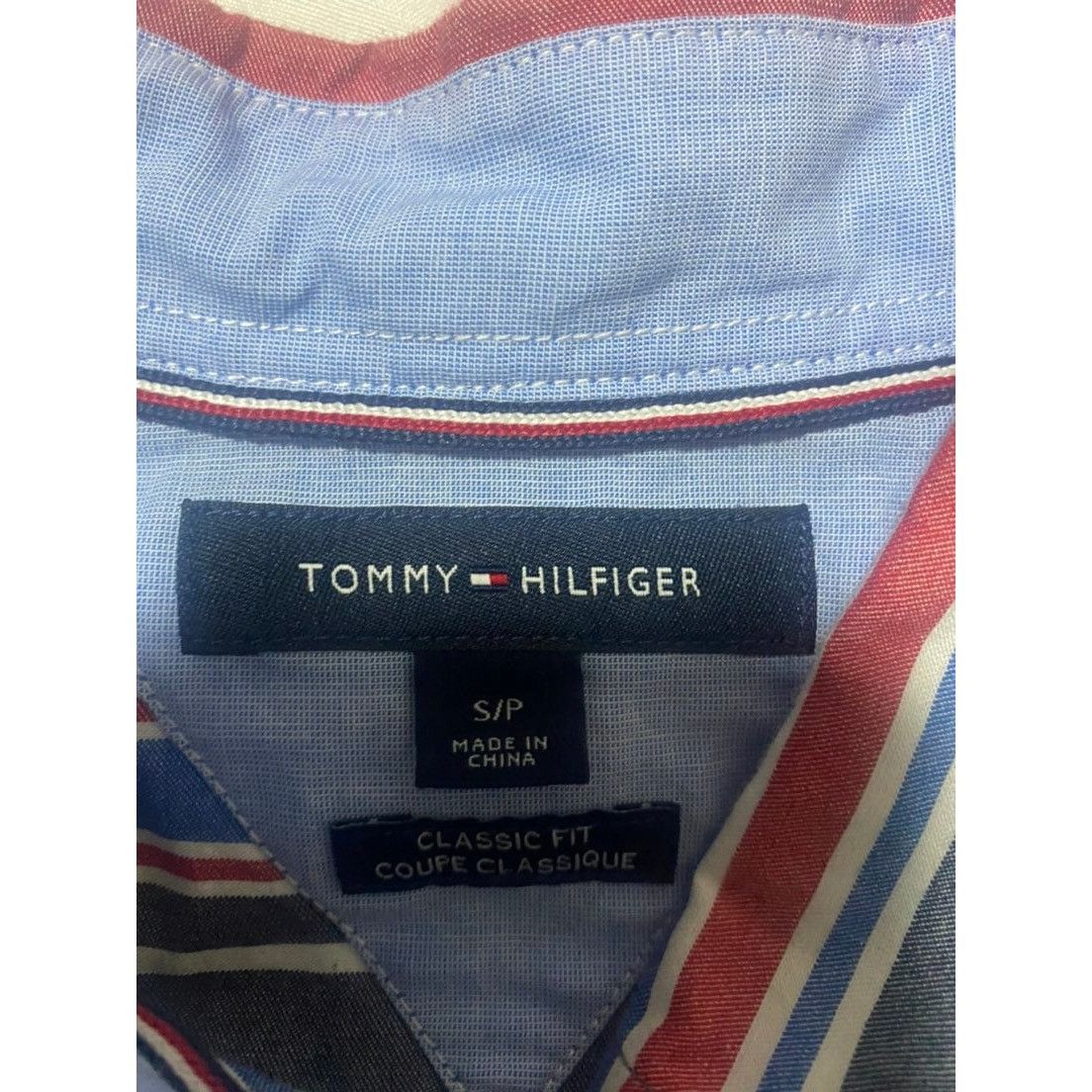 Tommy Hilfiger Tommy Hilfiger Classic Fit Mens Size Small Blue Striped Long Size US S / EU 44-46 / 1 - 6 Thumbnail