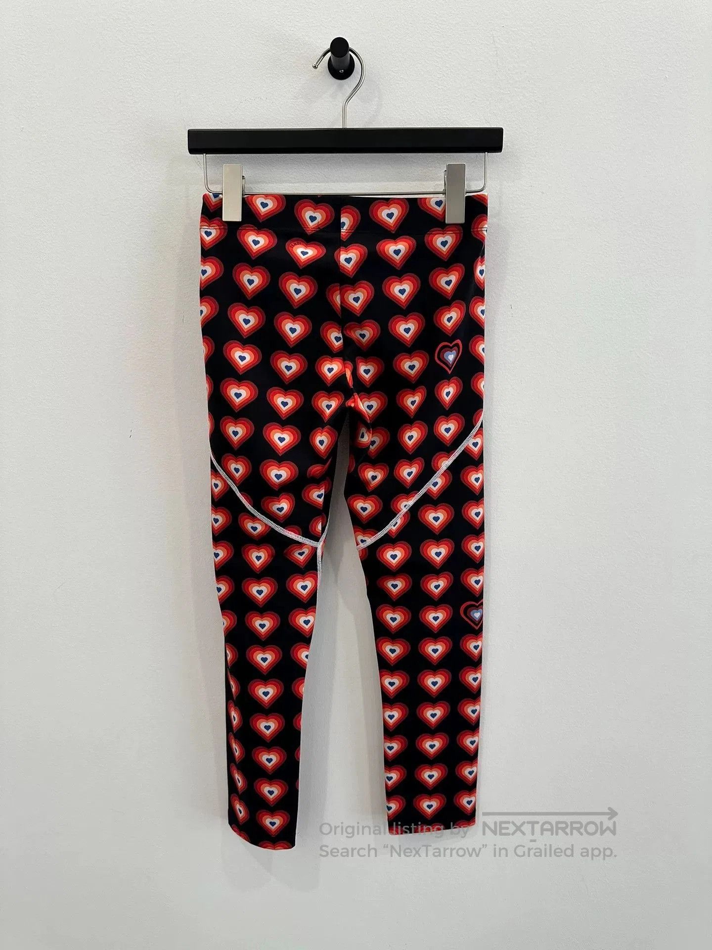Fendi Fendi Red Black Heart Print Women's Sweatpants. Size 39" - 2 Thumbnail