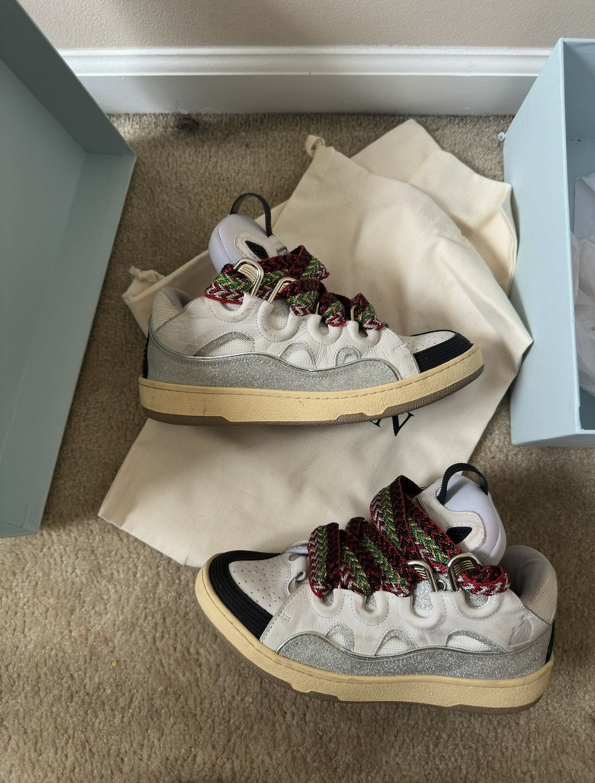 Lanvin Glitter lanvincurb sneakers Size US 8 / EU 41 - 1 Thumbnail