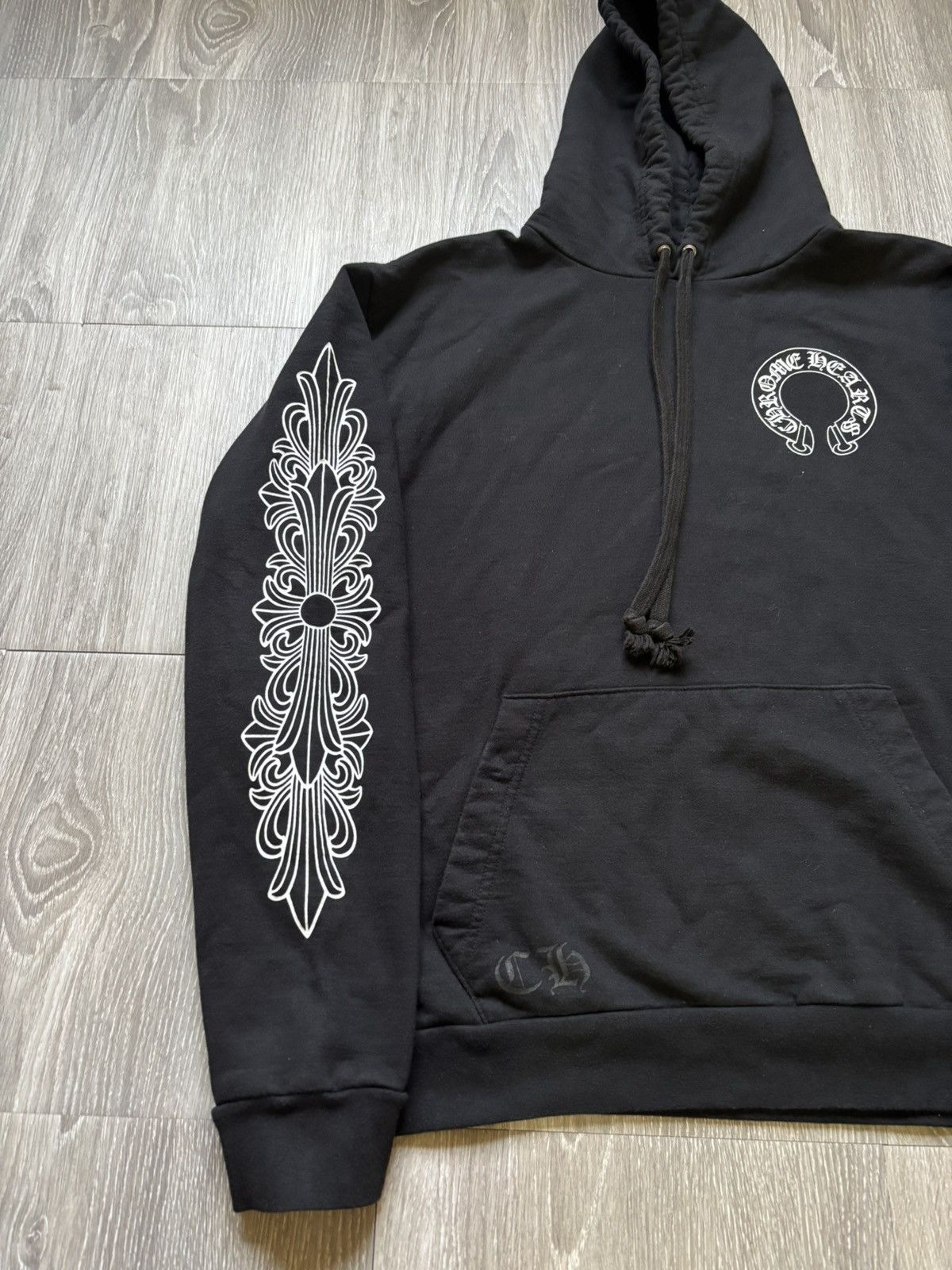 Chrome Hearts Chrome Hearts Floral Black Pullover Hoodie Size US L / EU 52-54 / 3 - 3 Thumbnail