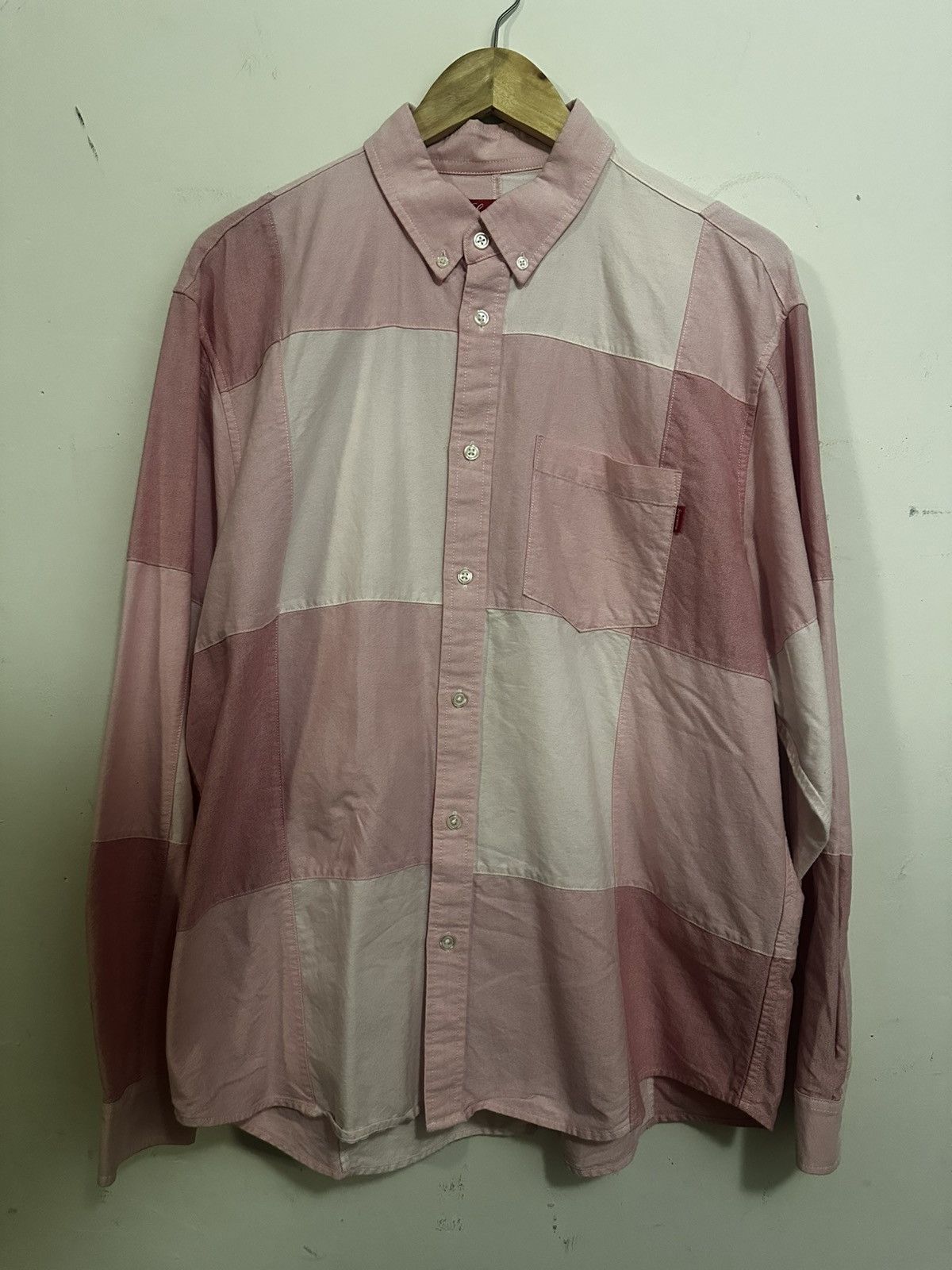 Supreme Supreme Patchwork Oxford Shirt Size US L / EU 52-54 / 3 - 1 Thumbnail