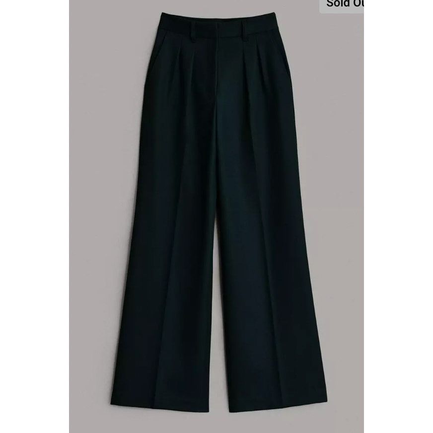 Rag & Bone Rag & Bone Shelly Wide Leg Wool Pant Black 12 Size 34" / US 12 / IT 48 - 1 Thumbnail