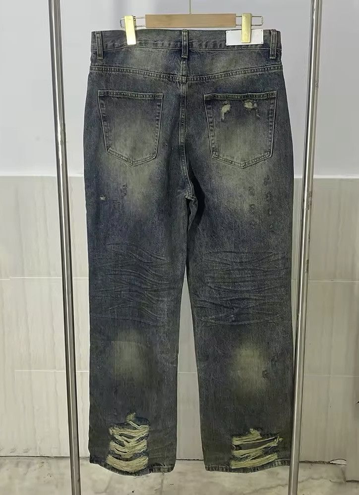Japanese Brand × Vintage Streetwear Washed Dirty Baggy Blue Jean Size US 32 / EU 48 - 12 Thumbnail