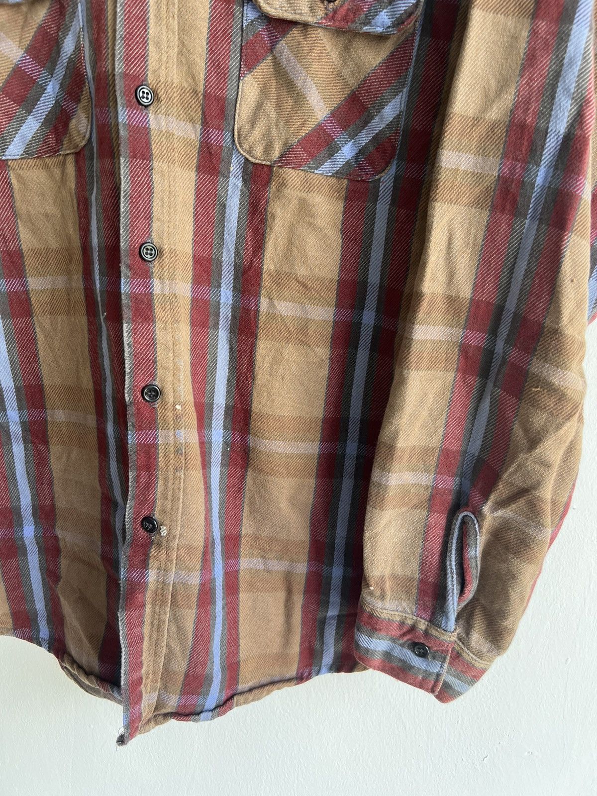 FiveBrother 1980s Five Brother Heavy Thick Cotton Tallman Flannel Shirt Size US L / EU 52-54 / 3 - 4 Thumbnail
