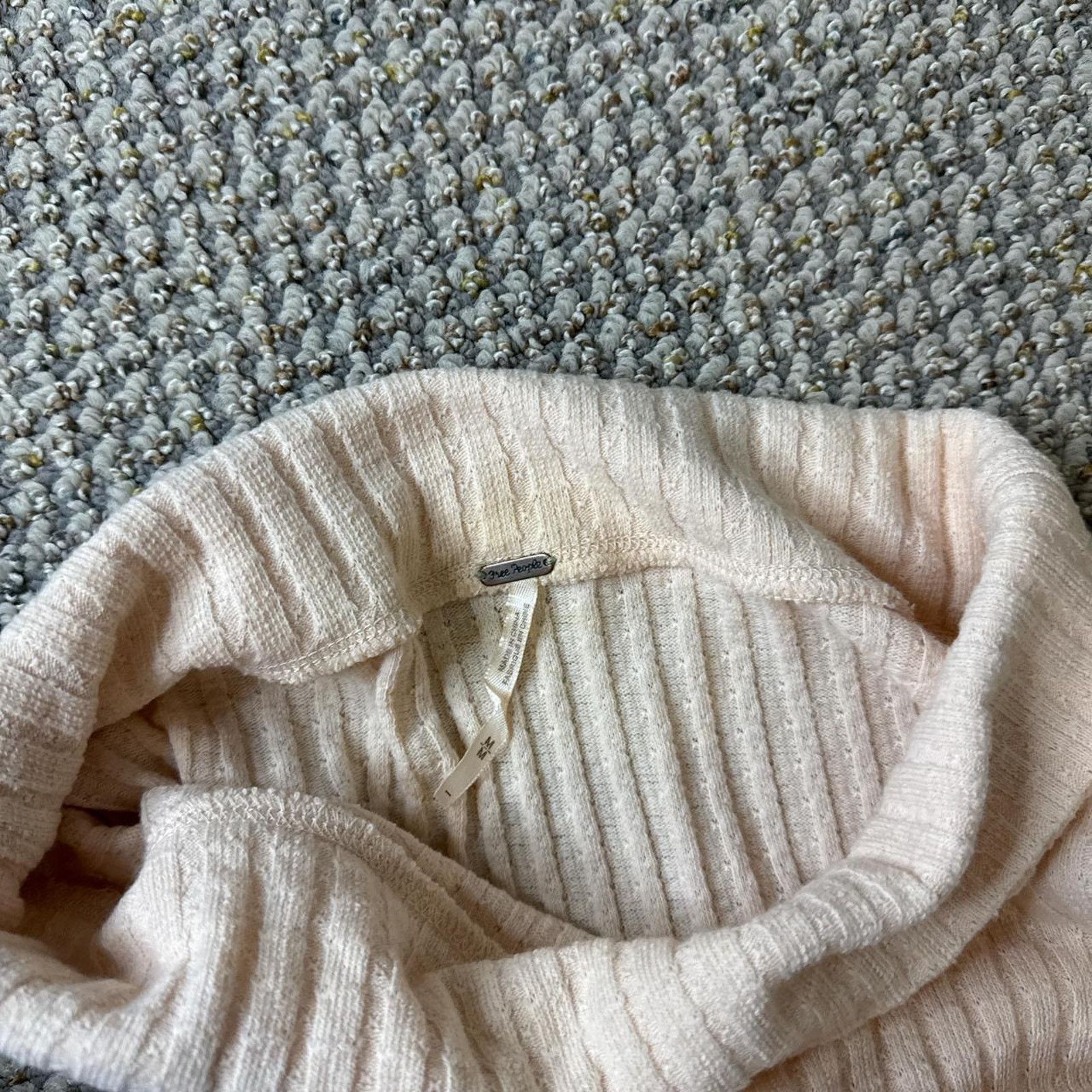 Free People pink Free People long sleeve ribbed henley thermal sweater Size M / US 6-8 / IT 42-44 - 6 Thumbnail