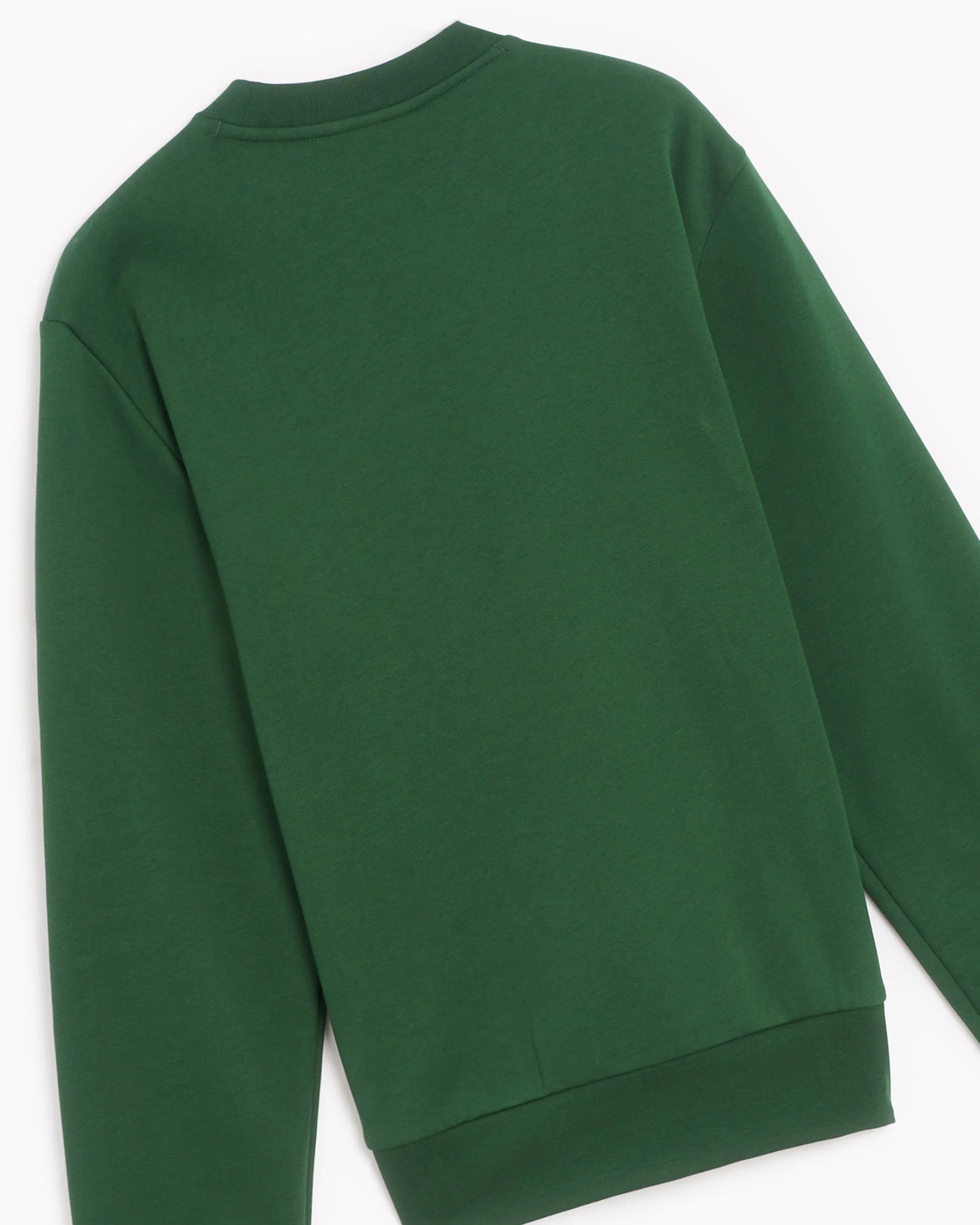 Lacoste o1s22i1n1124 Classic Fit Crewneck Sweatshirt in Green Size US XXL / EU 58 / 5 - 2 Thumbnail