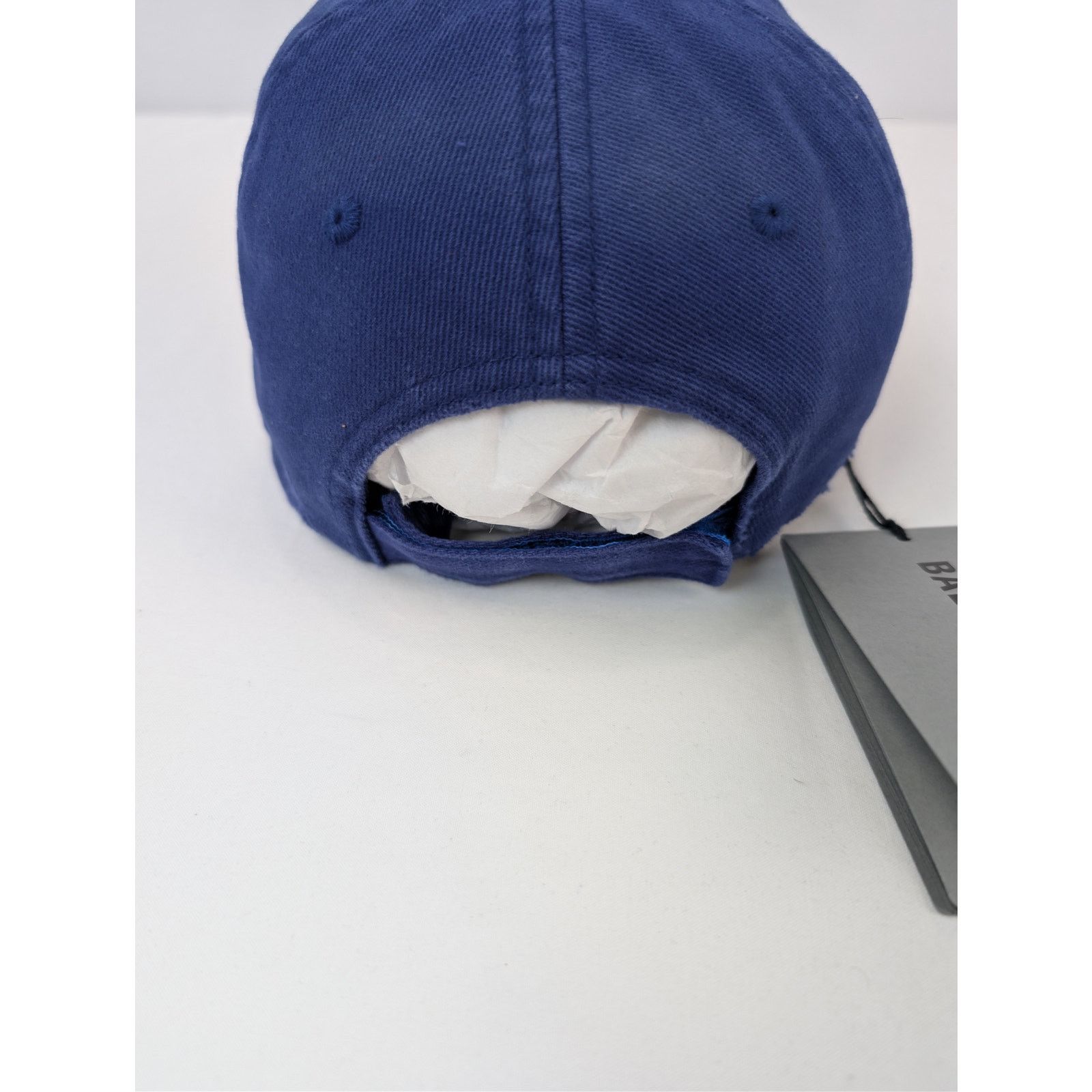 Balenciaga o1rshd1 Size: L / Cotton Baseball Cap / Hat in Sapphire Size ONE SIZE - 7 Thumbnail