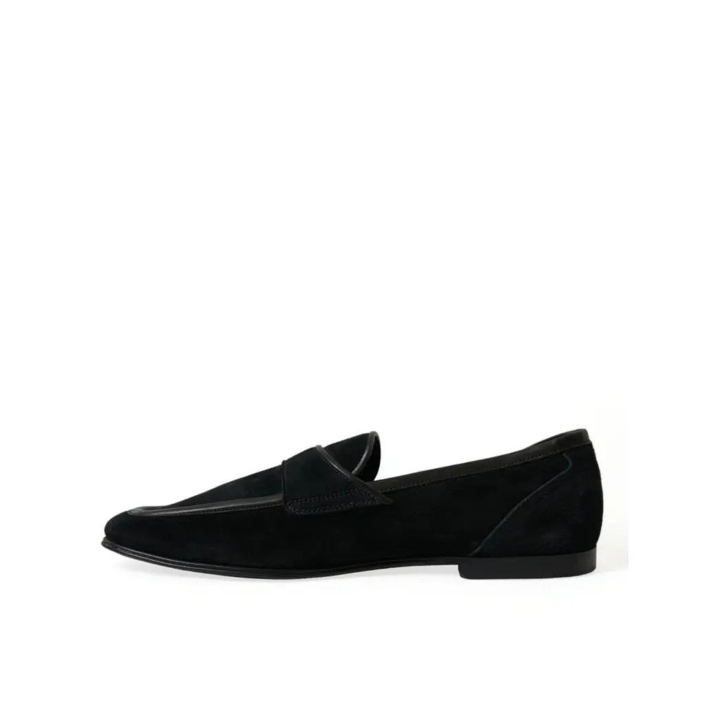 Dolce & Gabbana o1y0125 Velvet Loafers in Black Size US 6 / EU 39 - 3 Thumbnail