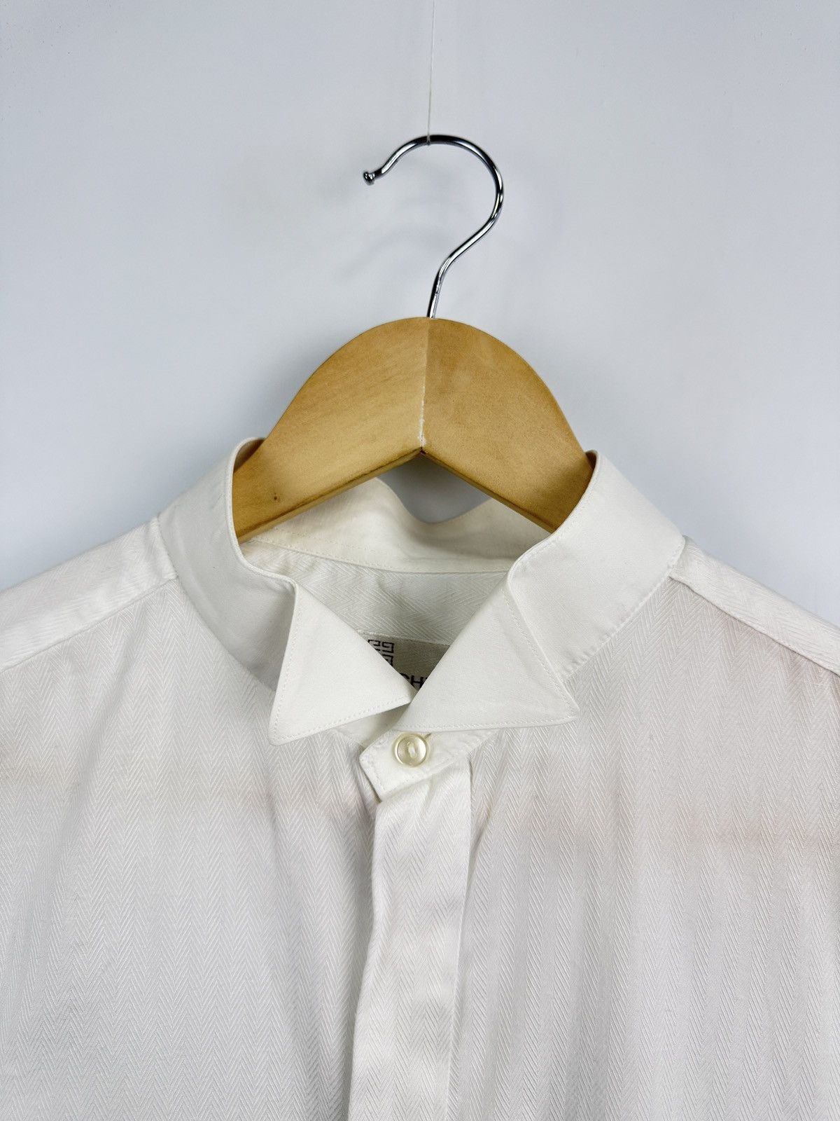 Givenchy 🇫🇷 Vintage 90s Givenchy Paris French Cuff Shirt Cufflinks Y2K Size US L / EU 52-54 / 3 - 5 Thumbnail