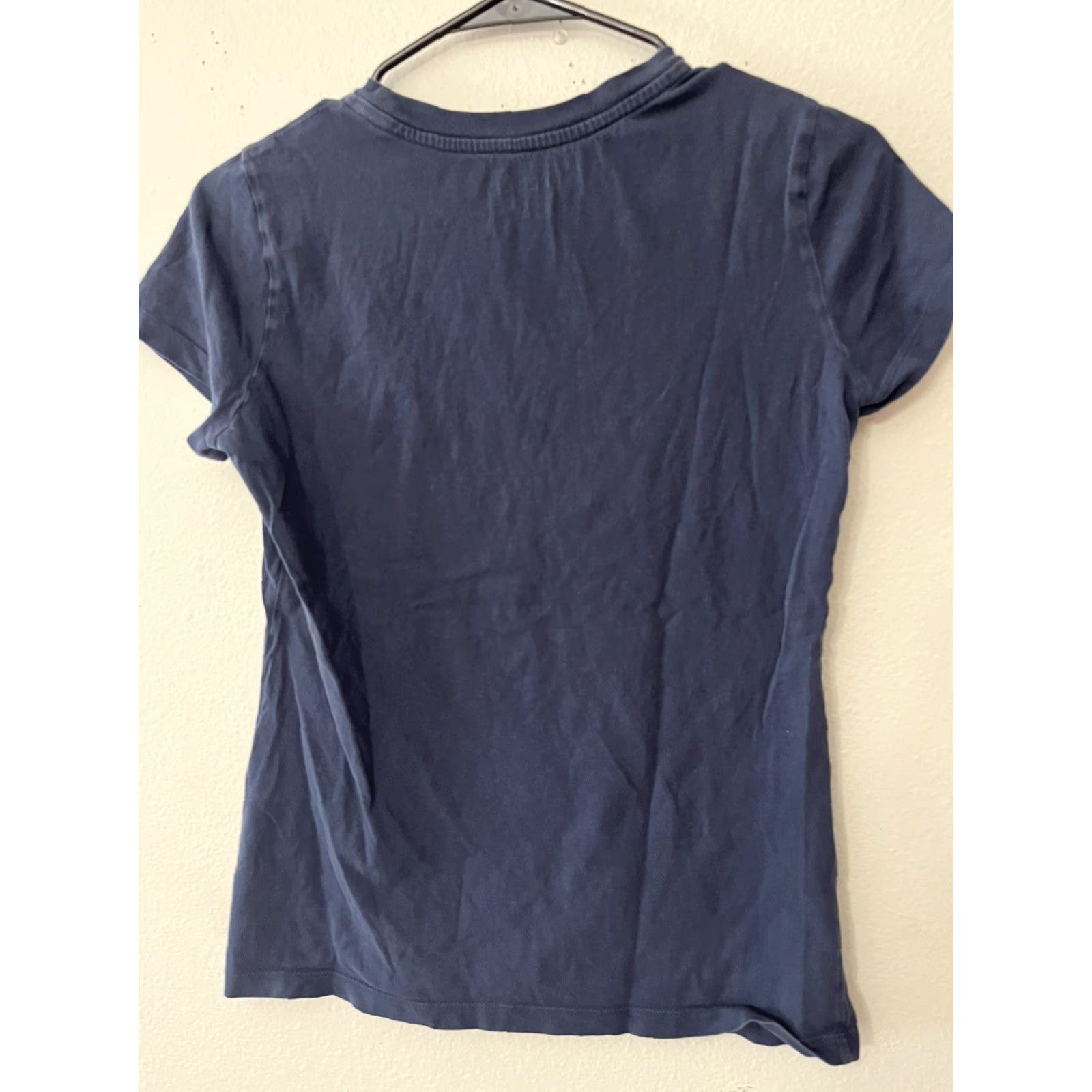 Nautica Nautica Shirt Women Short Sleeve Tee Adult S Navy Blue Embroidered Logo Crew Neck Casual Modern 90s?? Size S / US 4 / IT 40 - 2 Thumbnail