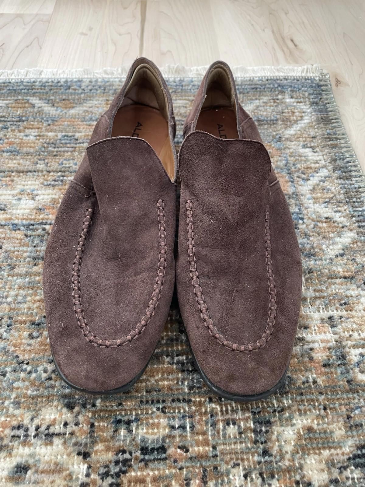 Aldo Aldo men brown suede slip on loafer 11 Size US 11 / EU 44 - 1 Thumbnail