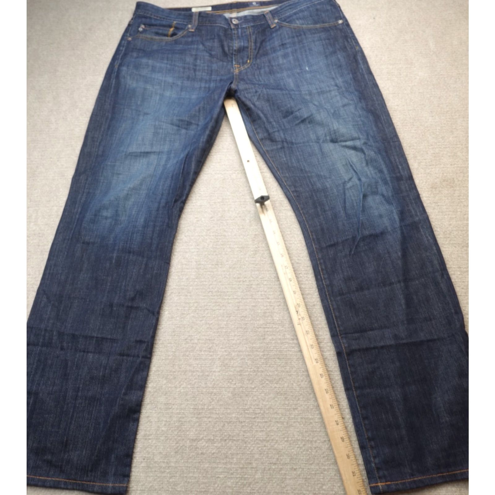 Vintage The Protege AJ Jeans 38 x 32 Blue Cotton Straight Made in USA Size US 38 / EU 54 - 2 Thumbnail