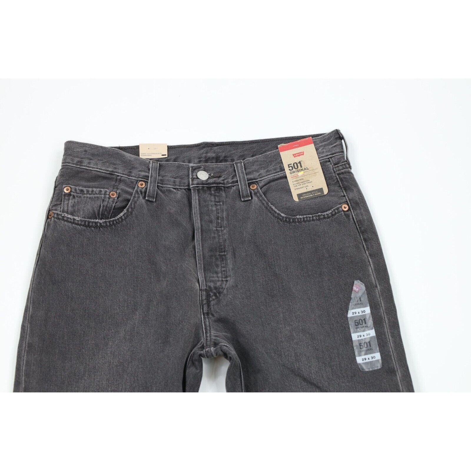 Levi's New Levis 501xx Original Fit Button Fly Raw Hem Jeans Size 29" - 2 Thumbnail