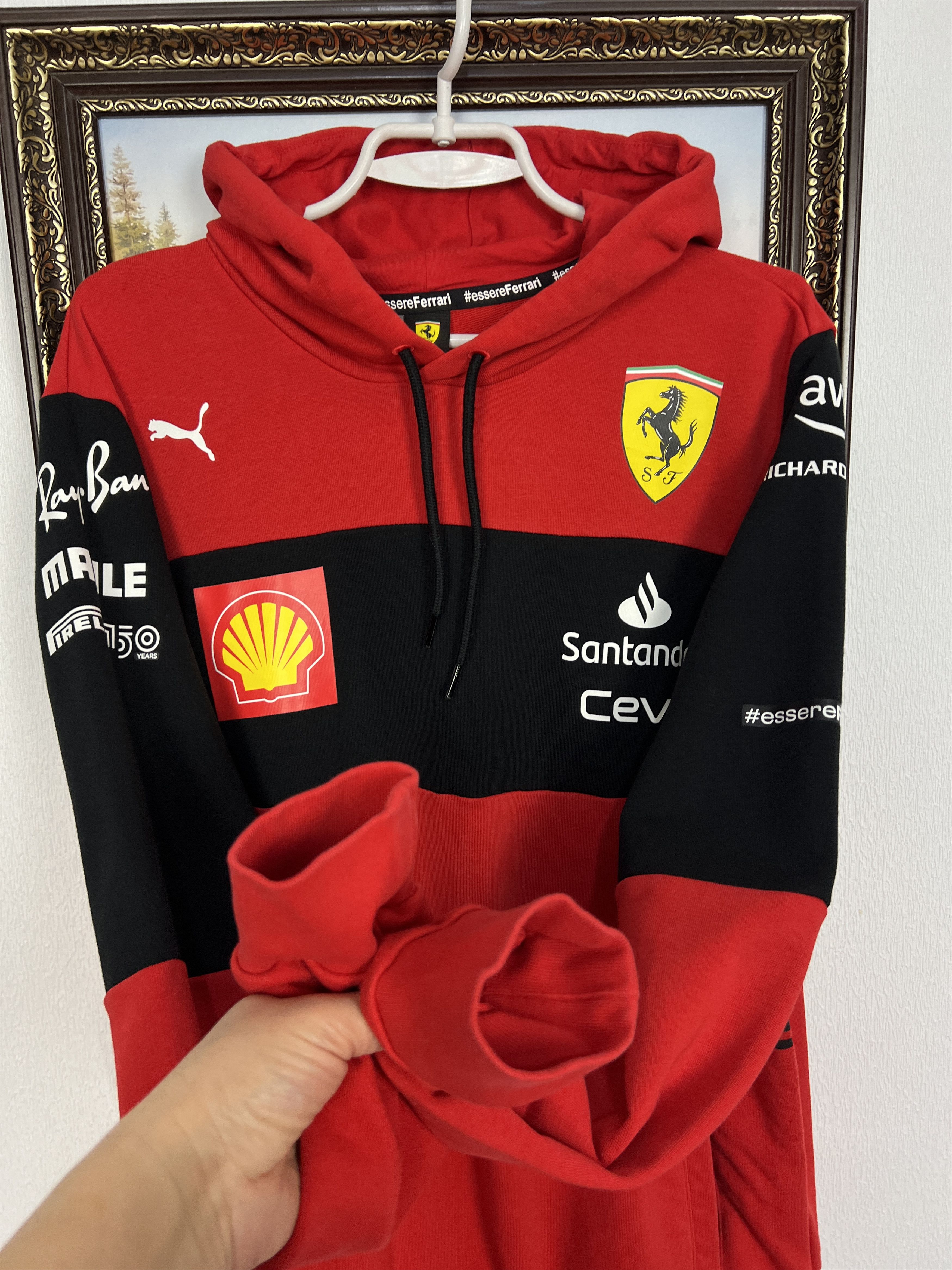 Ferrari Puma Scuderia Ferrari F1 Racing Jacket Hoodie Track Top Hype Size US L / EU 52-54 / 3 - 6 Thumbnail