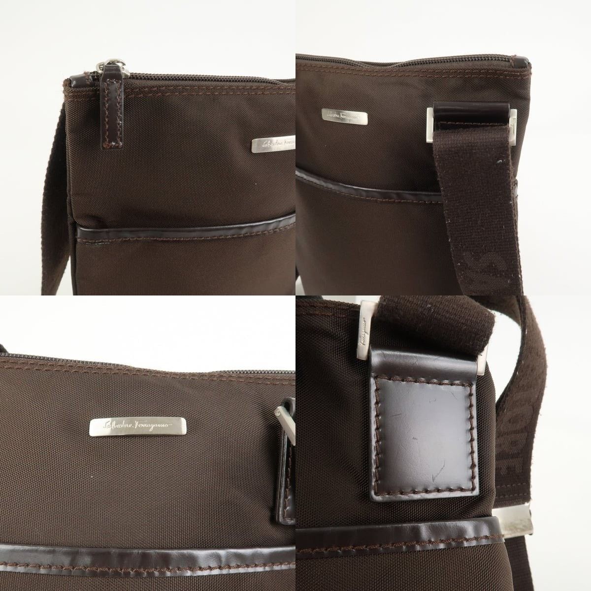Salvatore Ferragamo Ferragamo Nylon Crossbody Bag Brown Size ONE SIZE - 6 Thumbnail