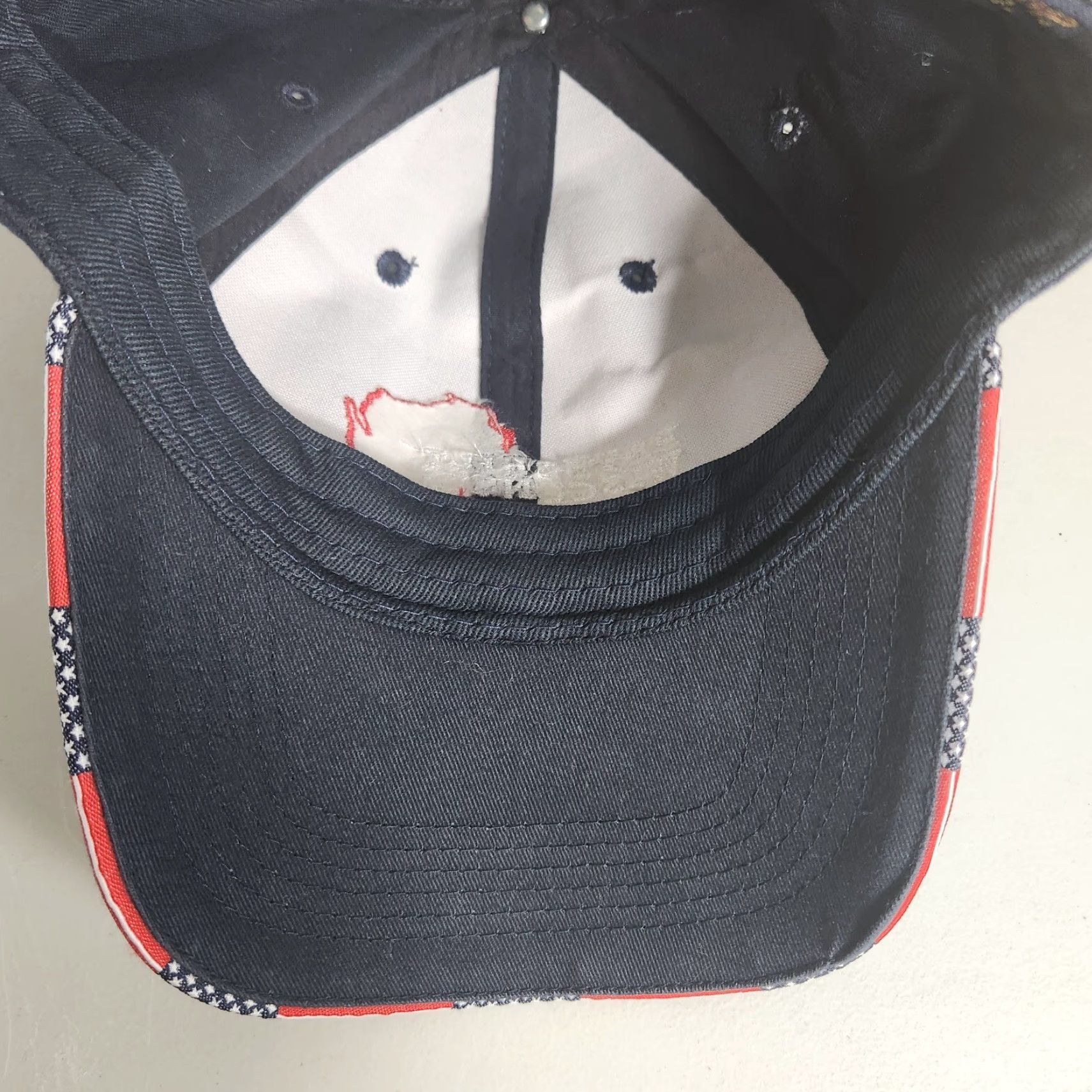 Vintage VINTAGE Peterbilt Wisconsin Advertising Adjustable Navy Trucker Hat Baseball Cap Men One Size Blue USA Wisconsin Americana, Head to Toe Size ONE SIZE - 6 Thumbnail