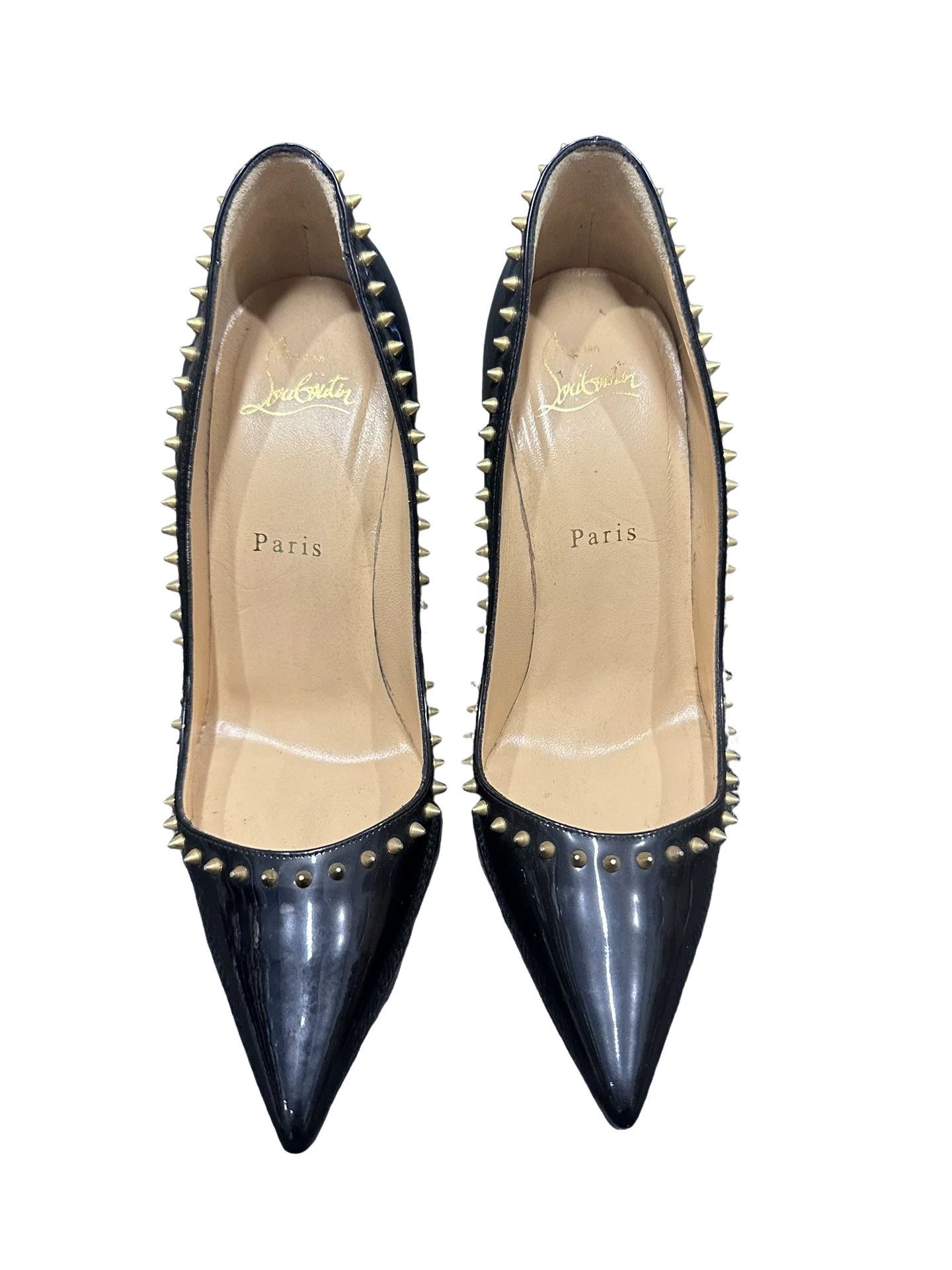Christian Louboutin Christian Louboutin Spiked Patent Heels 36.5 Size US 6.5 / IT 36.5 - 1 Thumbnail