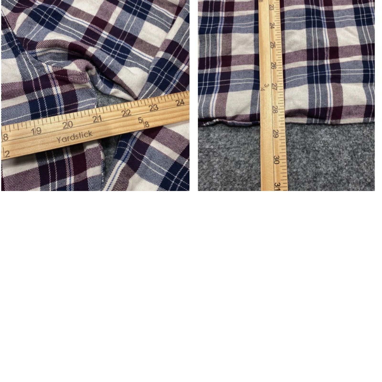 Lucky Brand Lucky Brand Shirt Mens Medium Burgundy Blue Plaid Saturday Stretch Button-Down Shirt Size US M / EU 48-50 / 2 - 8 Thumbnail