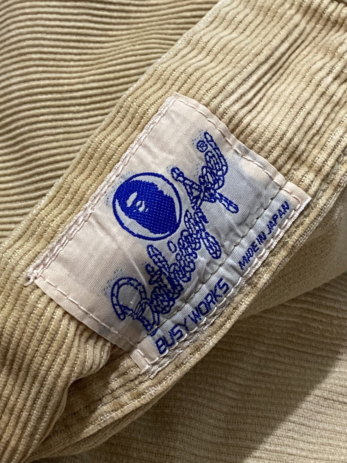 Bape Vintage Bathing Ape Corduroy Double Knee Pants Size US 34 / EU 50 - 6 Thumbnail