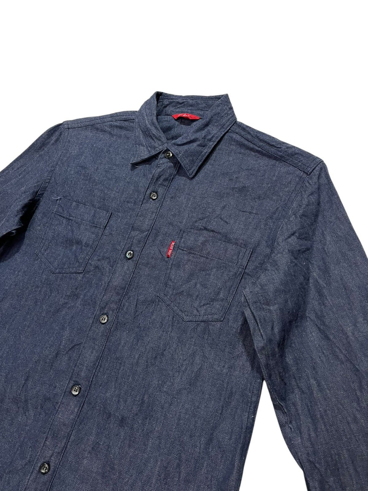 Designer × Japanese Brand × Vintage BLUE WAY JAPANESE BRAND DENIM LONG SLEEVES SHIRT Size US S / EU 44-46 / 1 - 2 Thumbnail