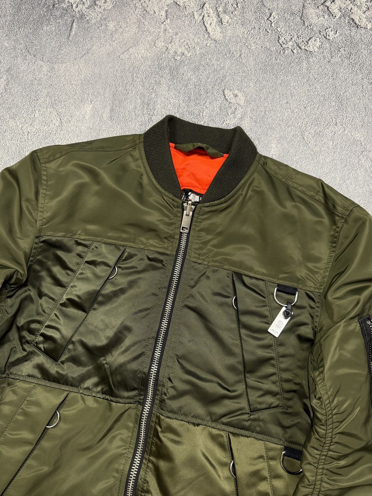Diesel y2k Diesel Reversible Nylon Bomber Aviation Jacket Size US S / EU 44-46 / 1 - 3 Thumbnail