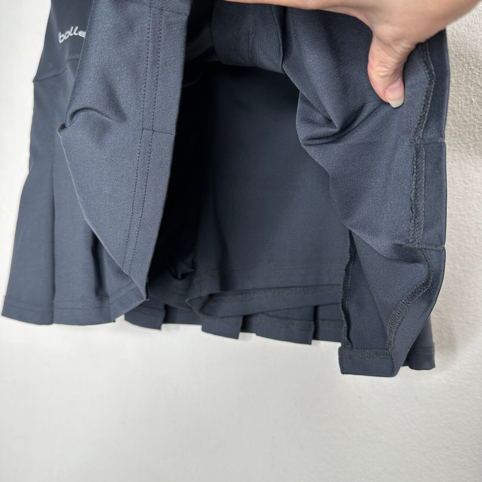 Bolle Bolle Black Tennis Pleated Skirt or Skort Built in Shorts S Size 27" / US 4 / IT 40 - 5 Thumbnail