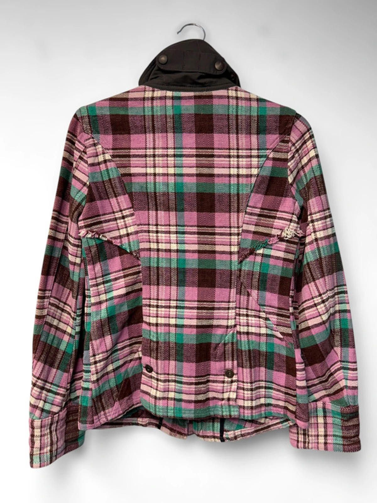 Diesel Diesel Plaid Herringbone Y2K Utility Jacket Small Pink Size S / US 4 / IT 40 - 2 Thumbnail