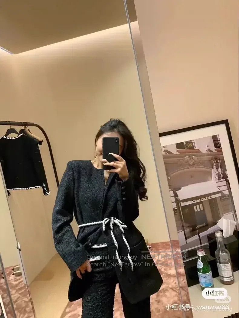 Chanel Chanel 21 Early Spring Black Fine Shiny Silk Woven Three-b Size XS / US 0-2 / IT 36-38 - 8 Thumbnail