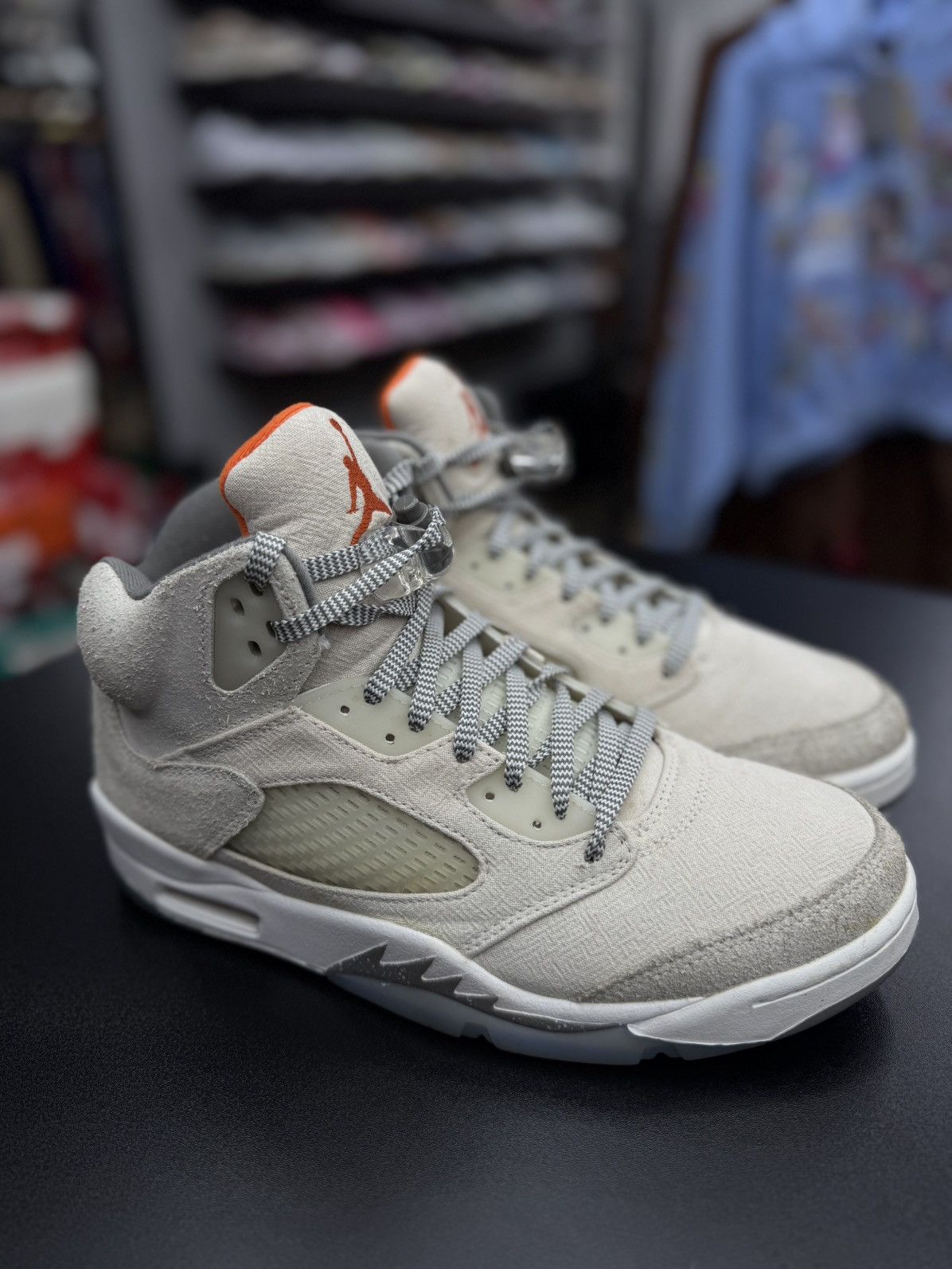 Jordan Brand × Nike Jordan 5 Craft Light Orewood Brown Size 9.5 🧼 Size US 9.5 / EU 42-43 - 3 Thumbnail