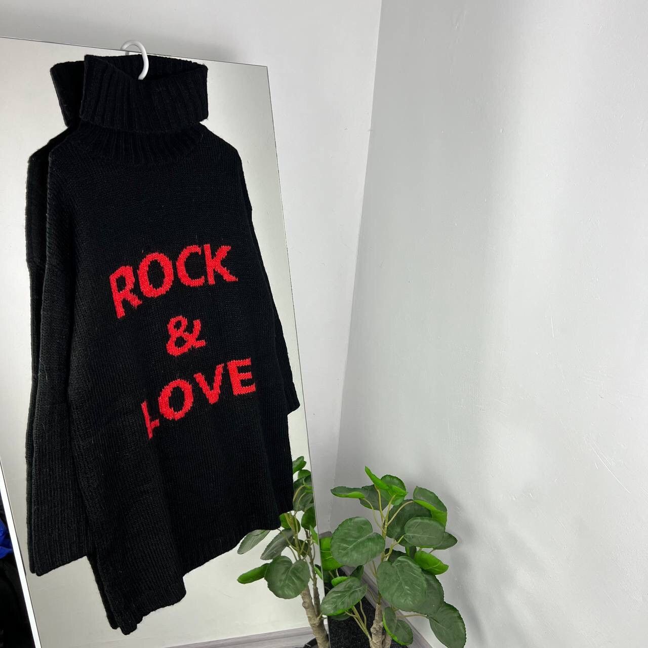 Band Tees Rock & Love Tunic Sweater Y2k Big Logo Size M / US 6-8 / IT 42-44 - 1 Thumbnail