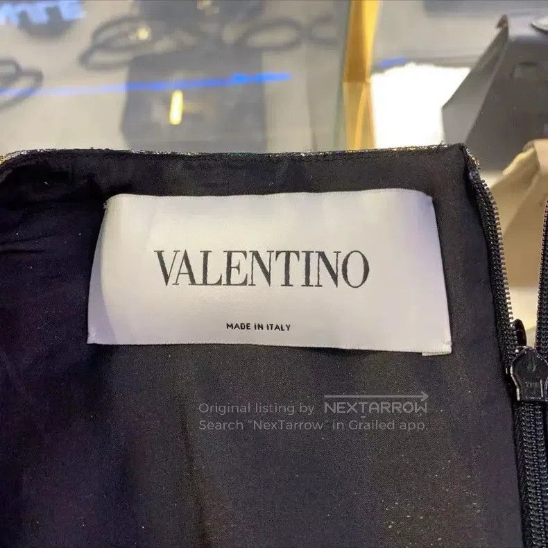 Valentino Valentino Bow embroidered mulberry silk dress Size S / US 4 / IT 40 - 4 Thumbnail