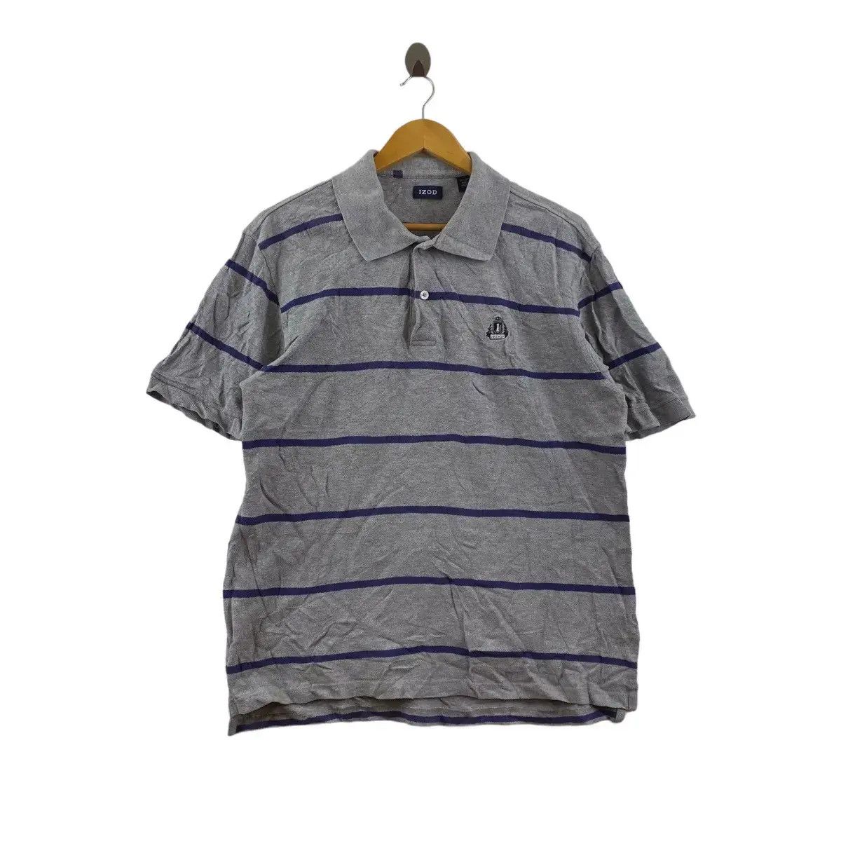 Izod Vintage IZOD FRANCE Golf Tennis Striped Polo Tee Shirt Size US L / EU 52-54 / 3 - 1 Thumbnail