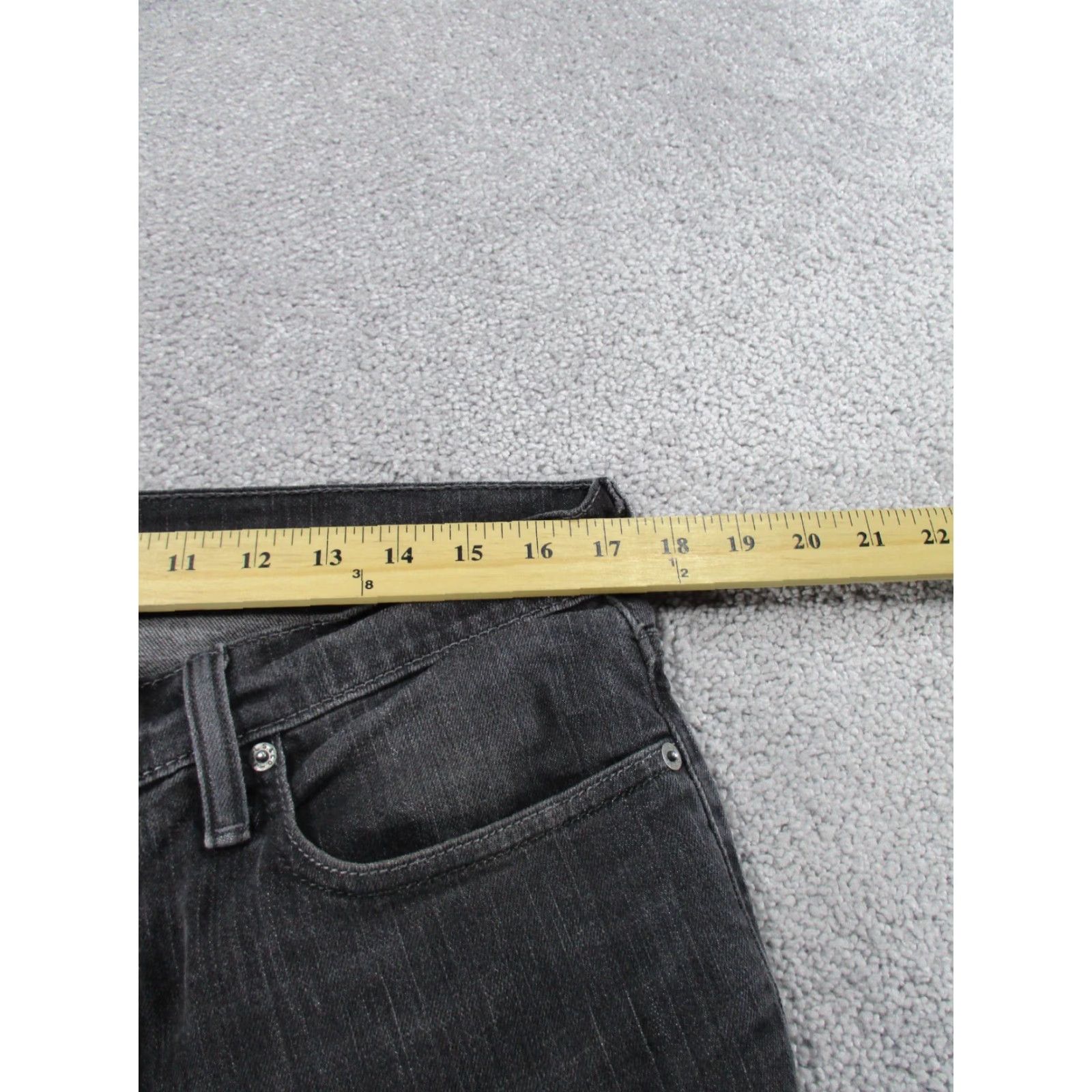 Levi's Levi's 514 Jeans Mens 34 Gray Slim Straight Denim 34x31 Size US 34 / EU 50 - 7 Thumbnail