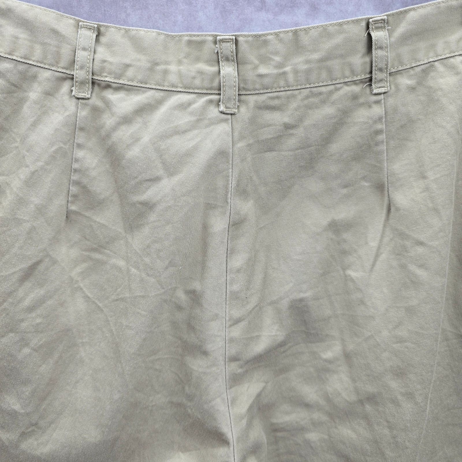 Other Real Comfort Tan Flat Front Bermuda Cotton Shorts Plus 14 Size 36" / US 14 / IT 50 - 4 Thumbnail